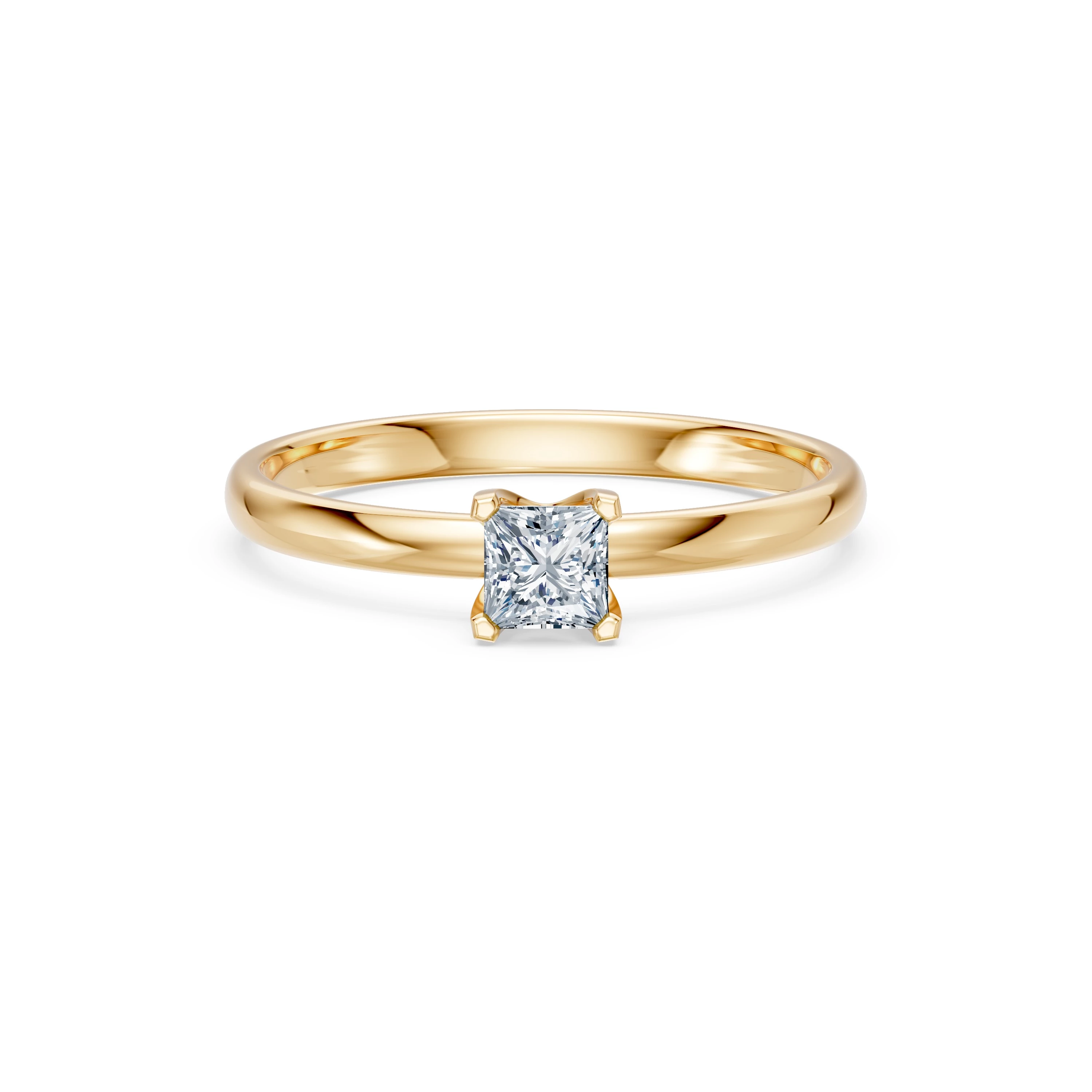 Bague Règne Doré Solitaire 0,3 ct — vue 6