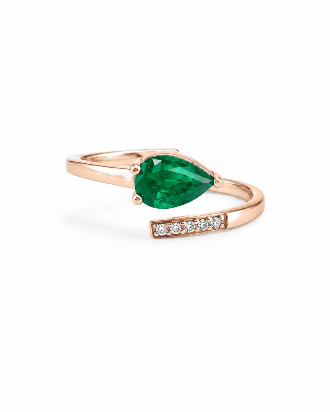 Bague Impératrice Éblouissante Pierre Précieuse 0,33 ct — vue 1