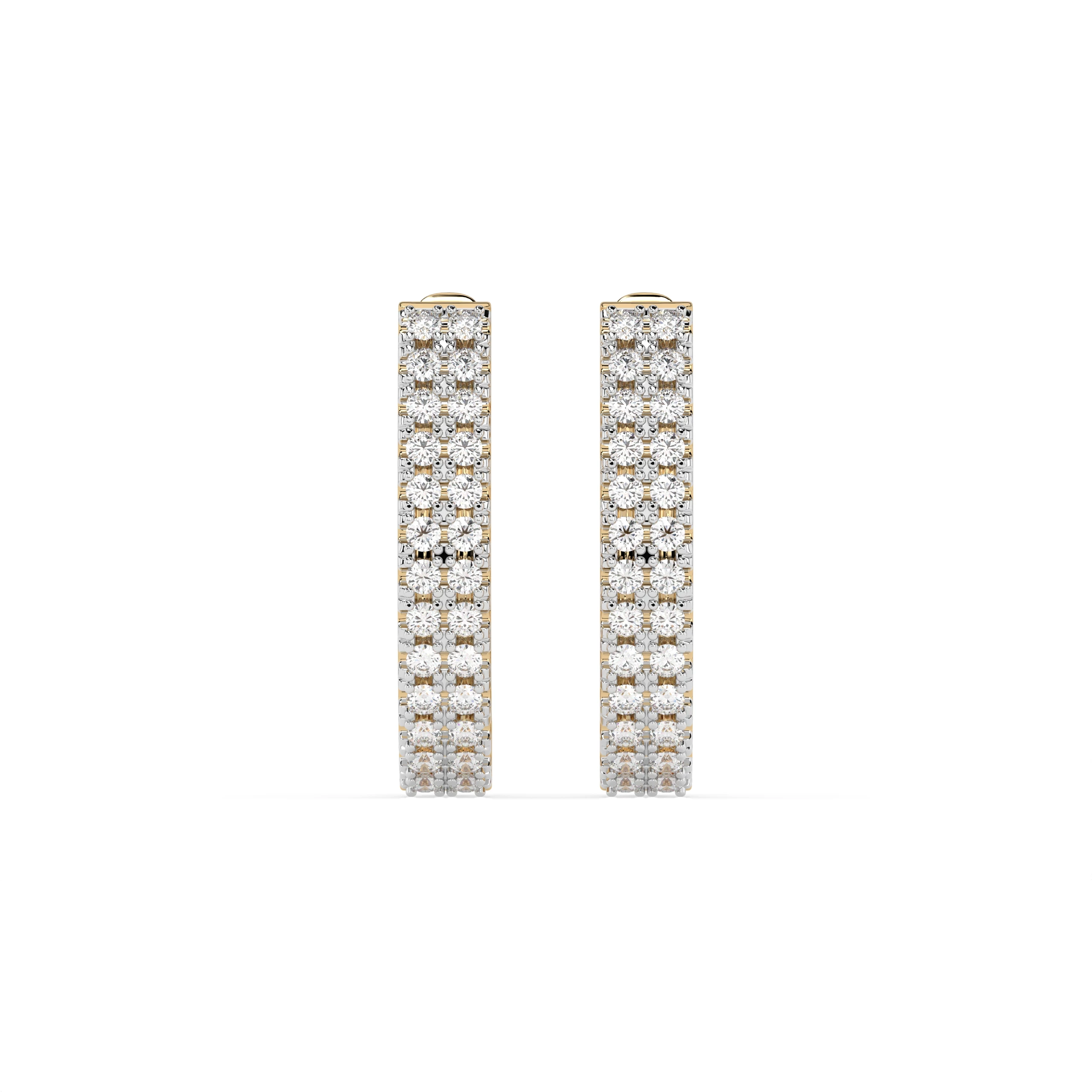 Boucles d'oreilles Serment Divin Éternité ronde 0,22 ct — vue 4