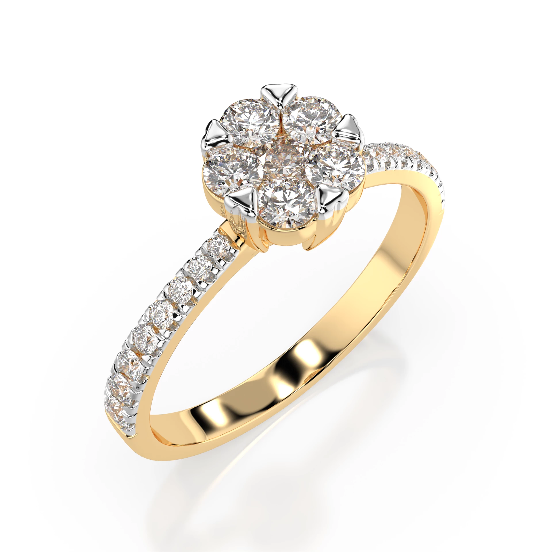Bague Les Astres Éternels Illusion ronde 0,1 ct — vue 4