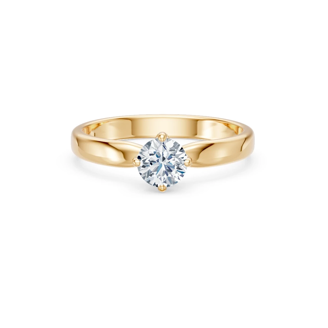Bague Splendeur Dorée Solitaire 0,4 ct · 4,7 mm — vue 6