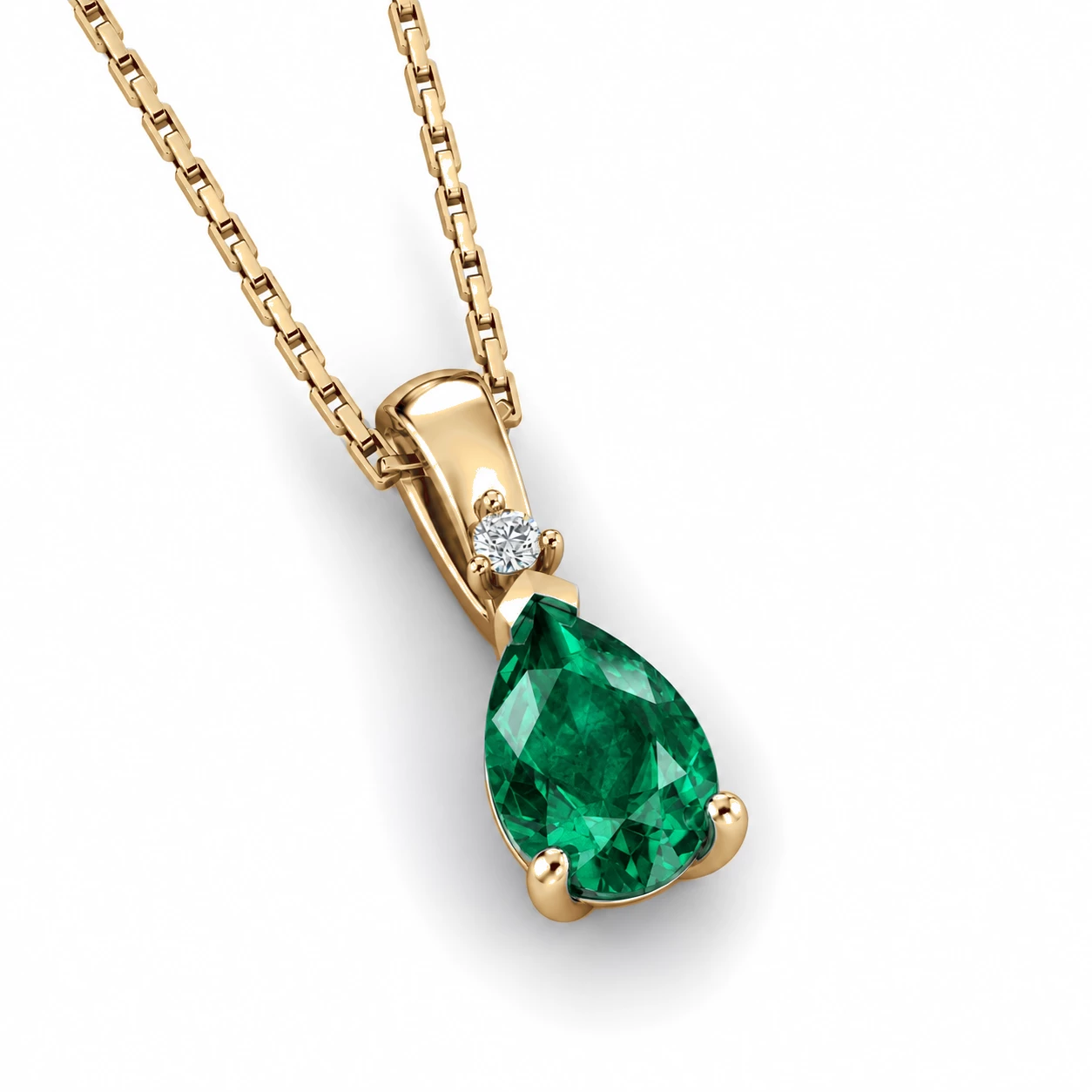 Collier Héritage Éblouissant Pierre Précieuse poire 0,56 ct — vue 8