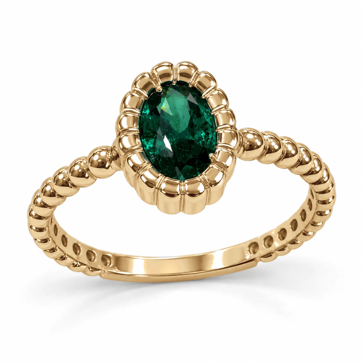 Bague Splendeur Légendaire Pierre Précieuse ovale 0,42 ct — vue 7