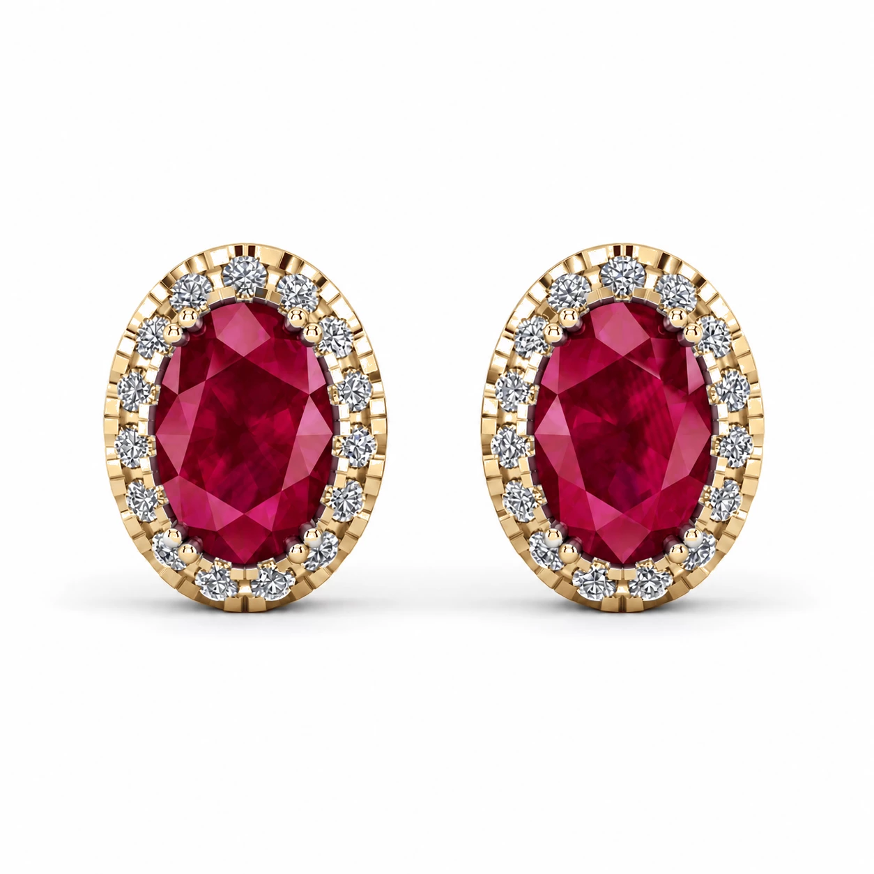 Boucles d'oreilles Douceur Éblouissante Pierre Précieuse ovale 1,26 ct — vue 7