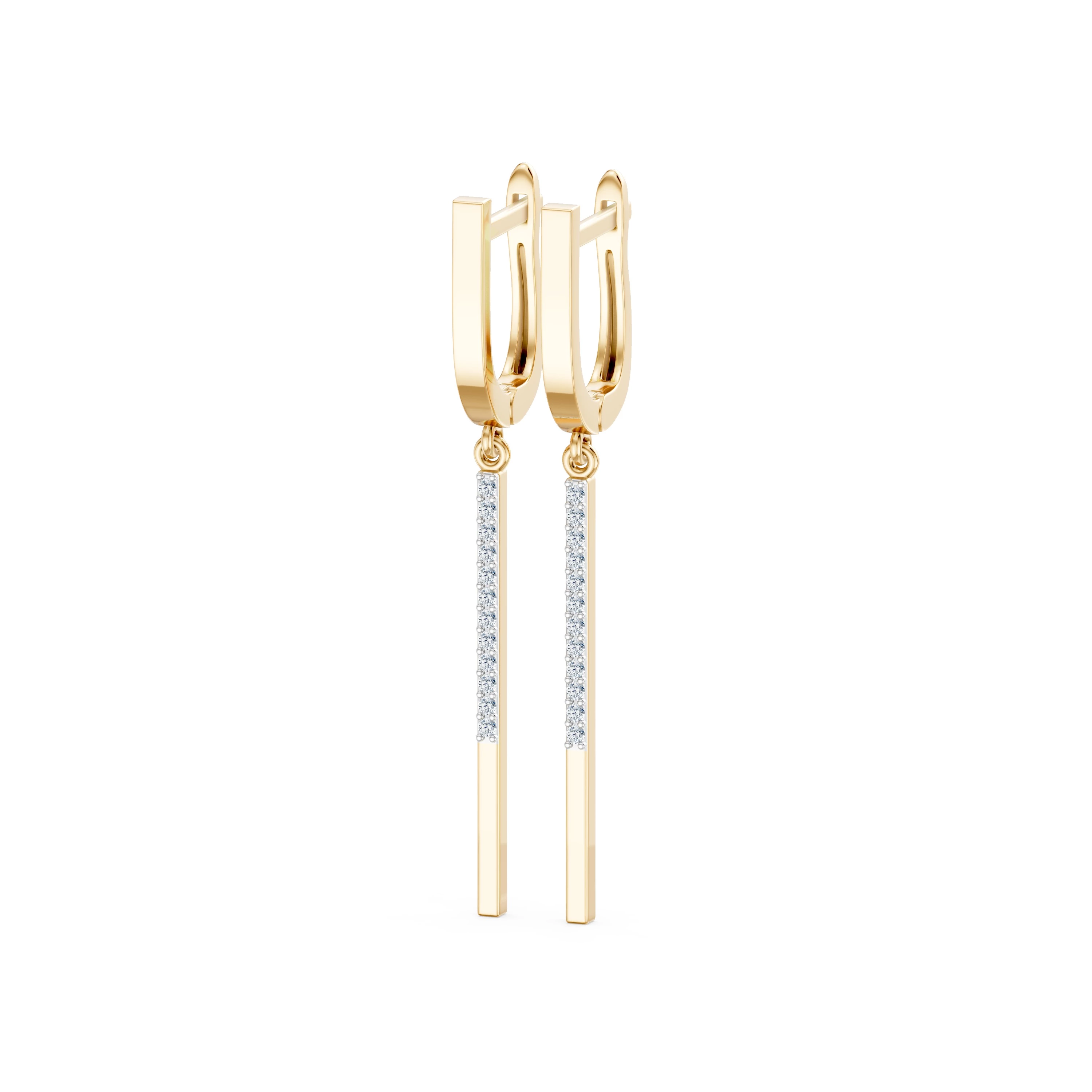 Boucles d'oreilles Magnificence Précieuse Minimalisme 0,01 ct — vue 5