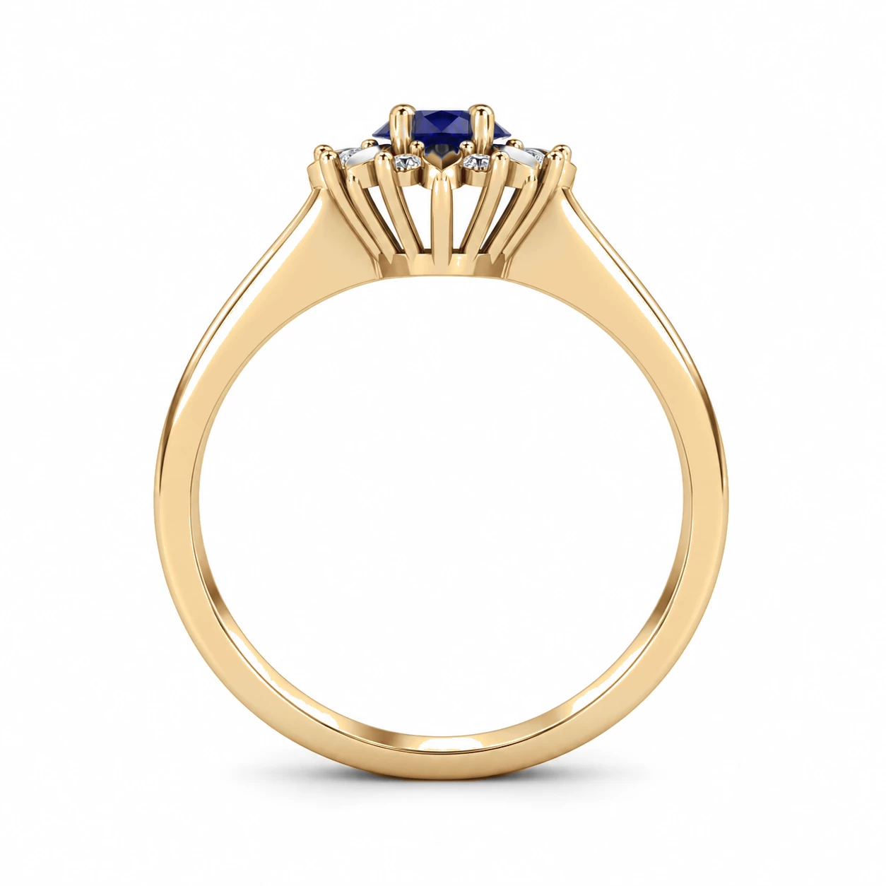 Bague Soleil Étoilé Pierre Précieuse poire 0,5 ct — vue 8