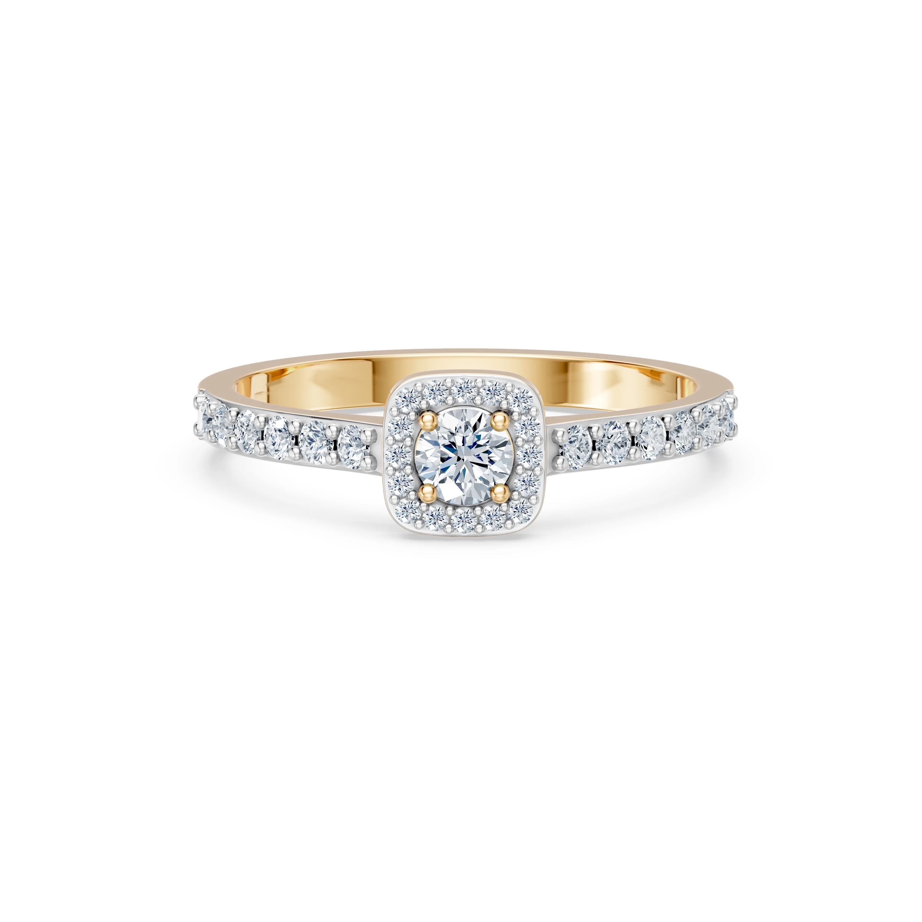 Bague Émotion Éblouissante Solitaire Éternité 0,2 ct · 3,7 mm — vue 6