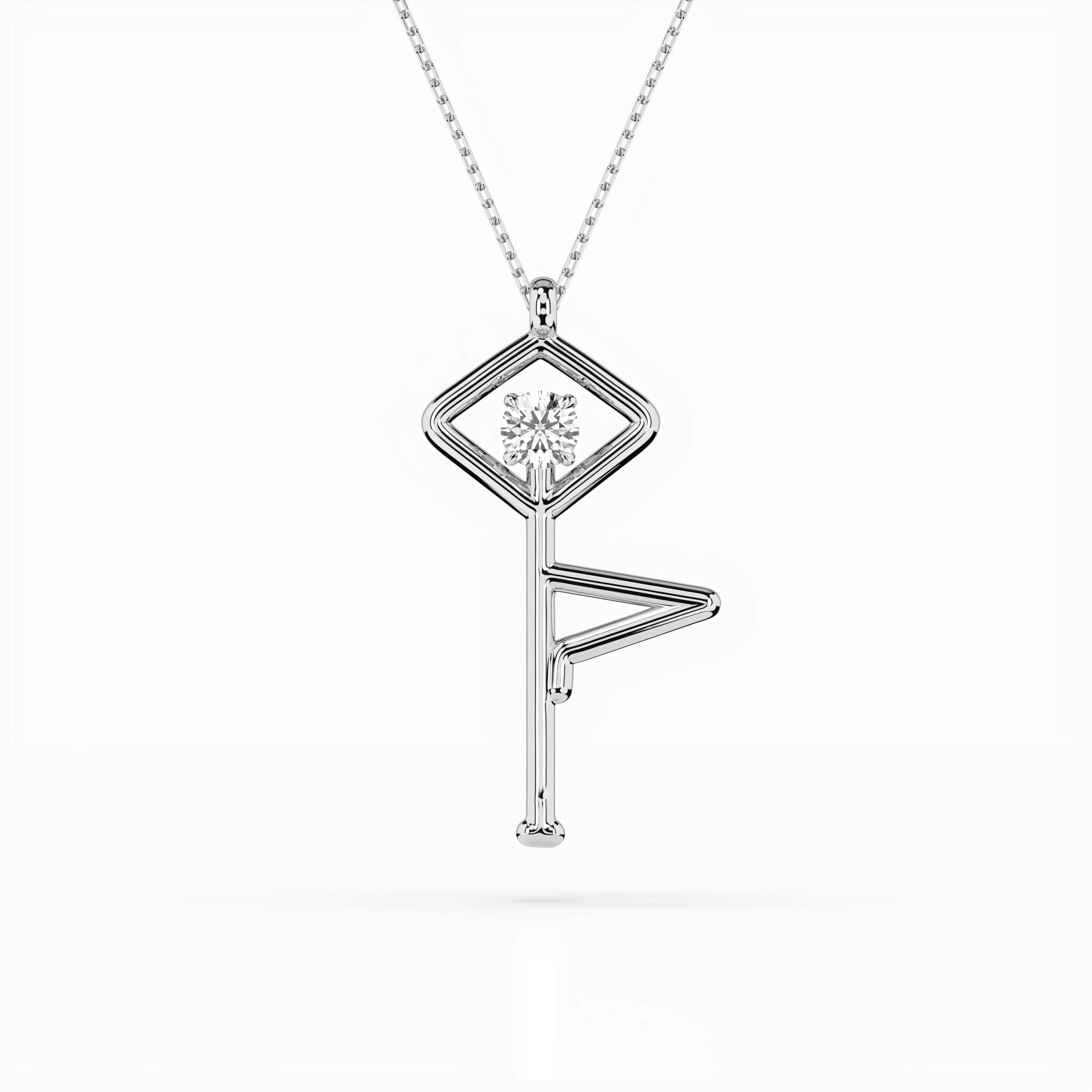 Collier Prodige Parisien Minimalisme ronde 0,1 ct — vue 1