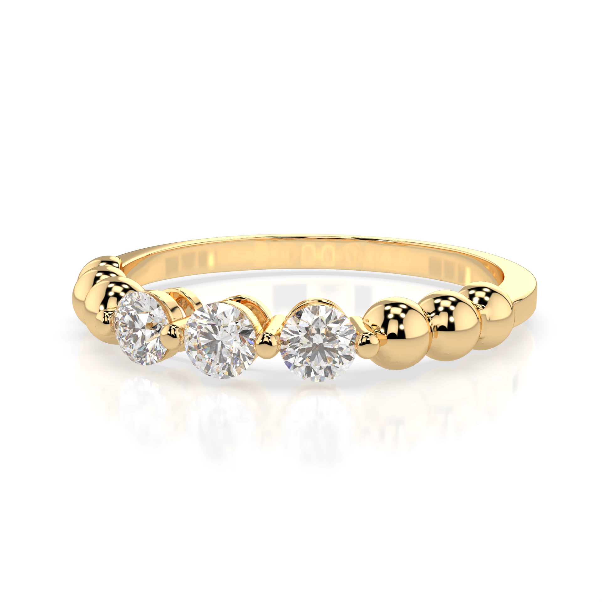 Bague Le Baiser des Étoiles Éternité ronde 0,39 ct — vue 6
