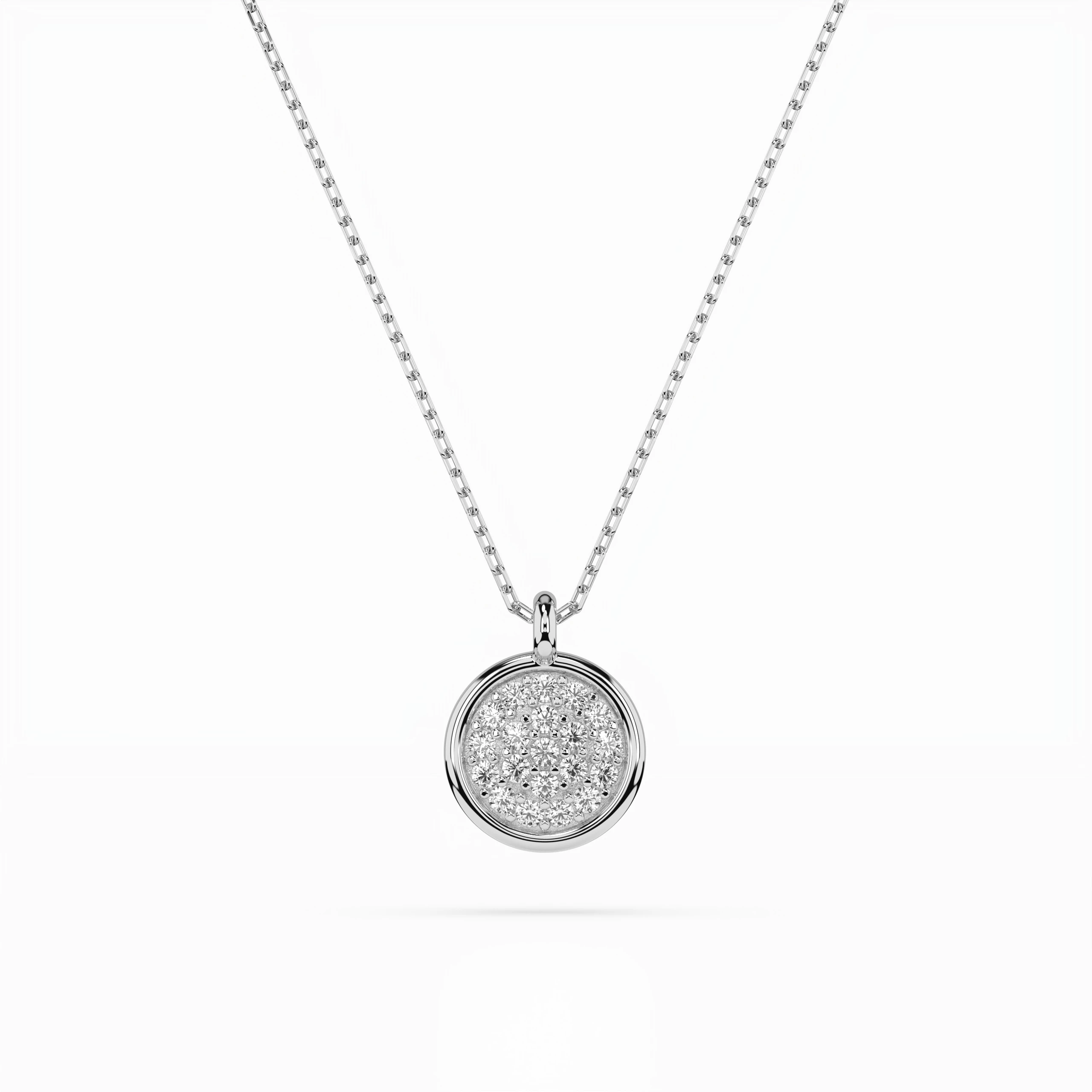 Collier Horizon Cristallin Illusion ronde 0,12 ct — vue 1