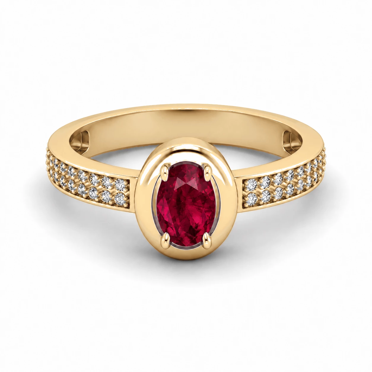 Bague Amour Lumineux Pierre Précieuse ovale 0,63 ct — vue 9