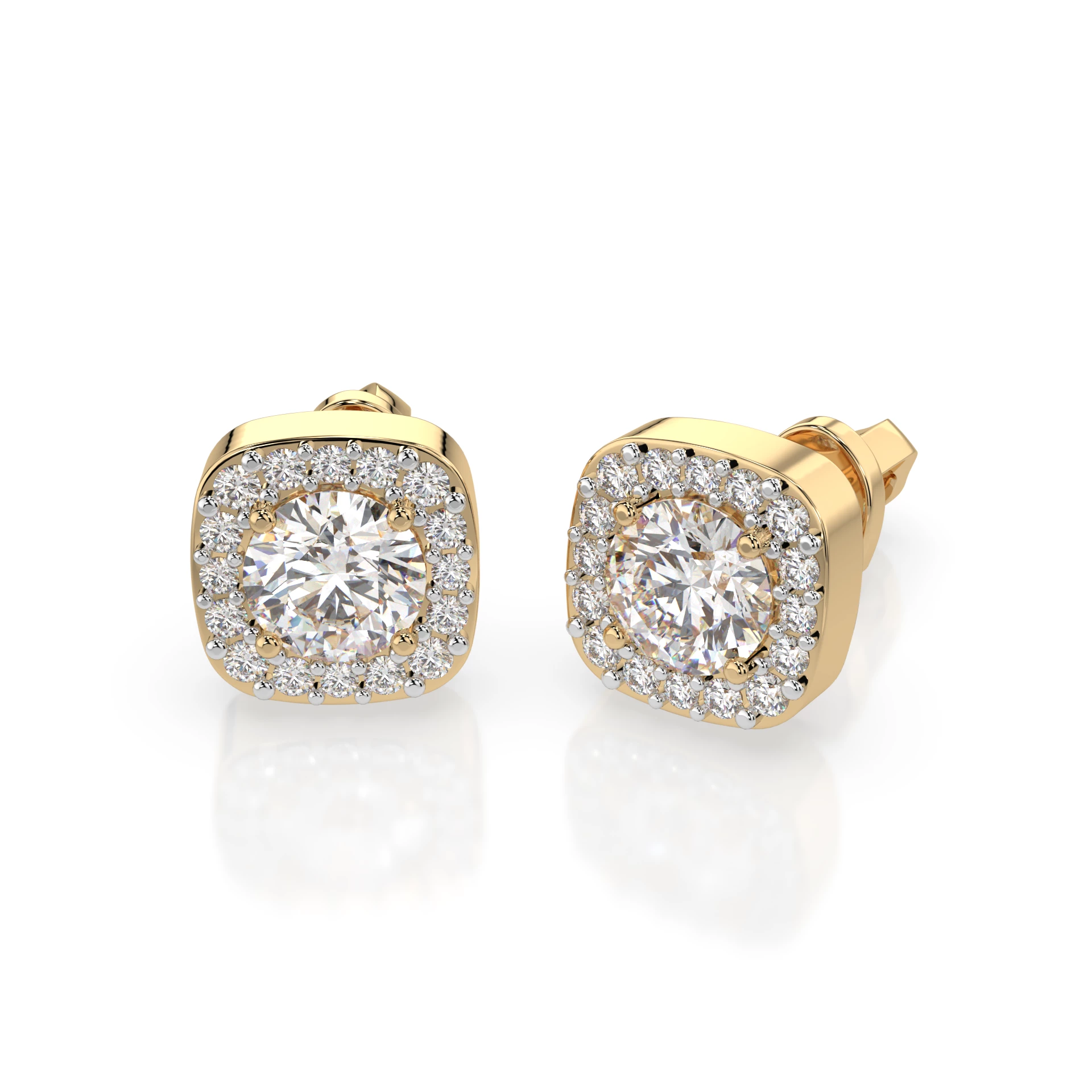 Boucles d'oreilles Vœu Lumineux Solitaire Éternité ronde 0,8 ct · 4,7 mm — vue 4