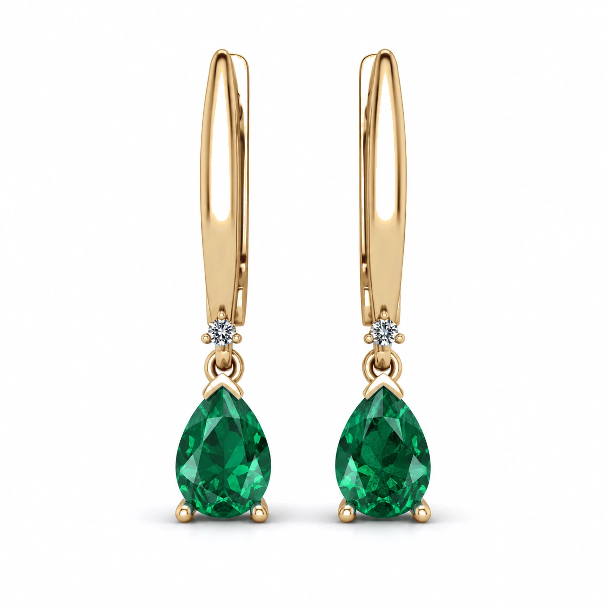 Boucles d'oreilles Duchesse Triomphale Pierre Précieuse poire 1,12 ct — vue 9