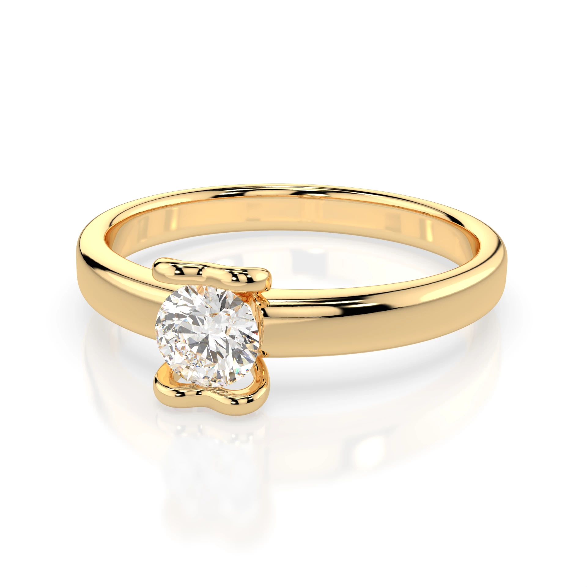 Bague Grandeur Sublime Solitaire ronde 0,3 ct · 4,2 mm — vue 6