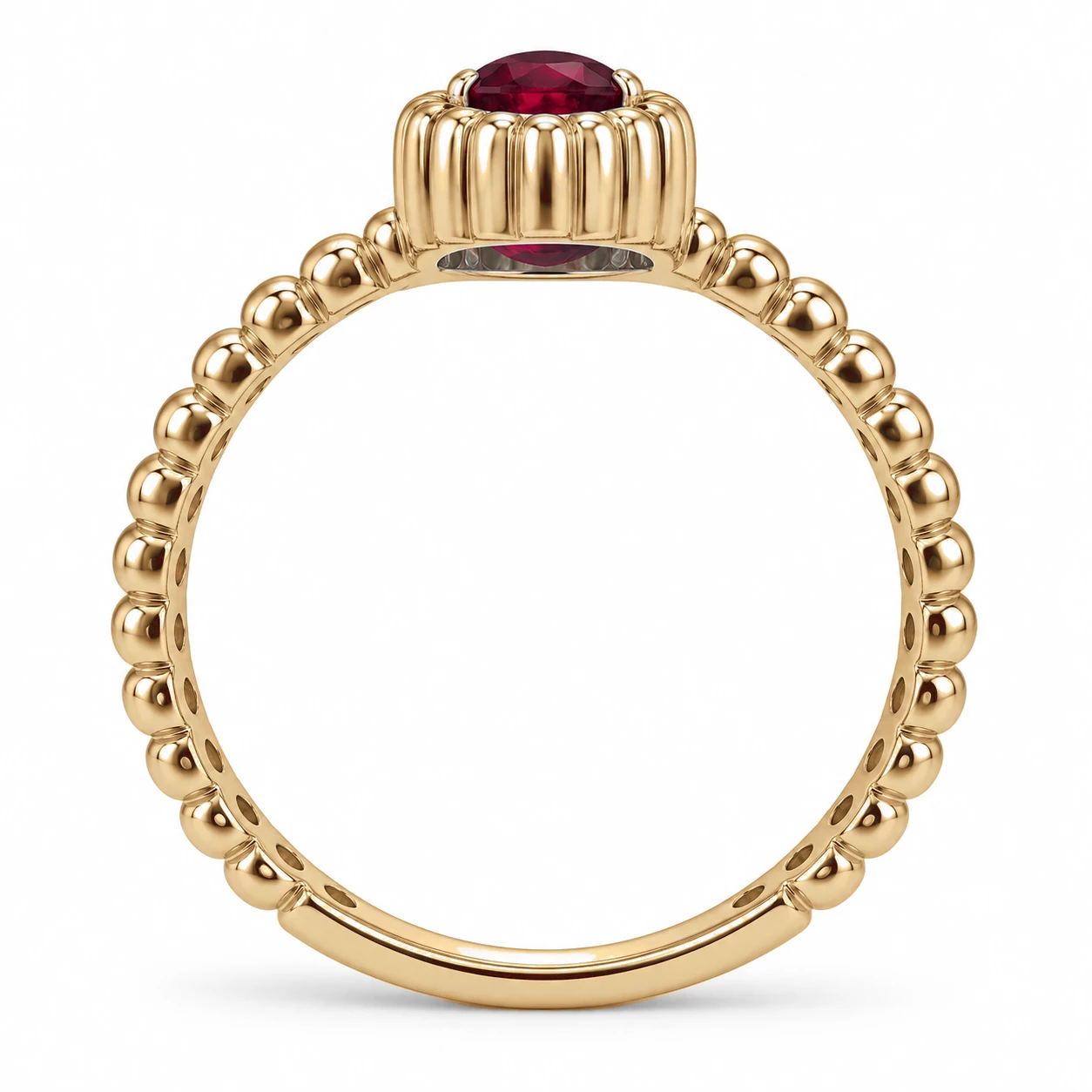Bague Promesse d'Éternité Pierre Précieuse ovale 0,63 ct — vue 8