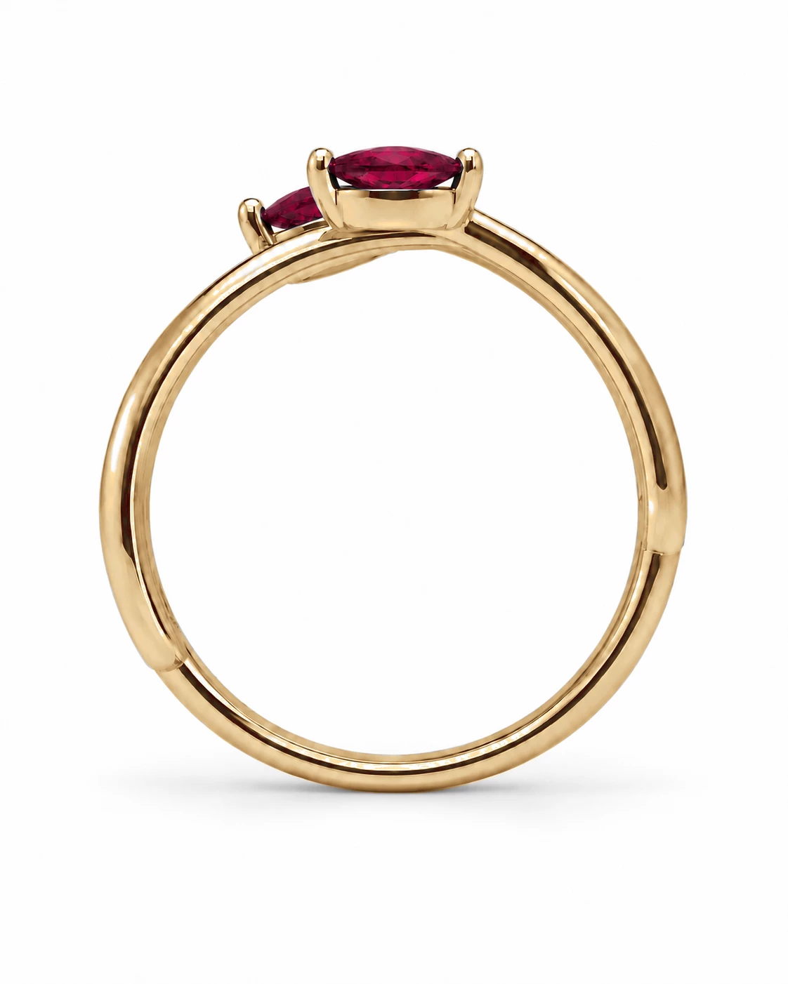 Bague Flamme Éblouissante Pierre Précieuse poire 0,5 ct — vue 8