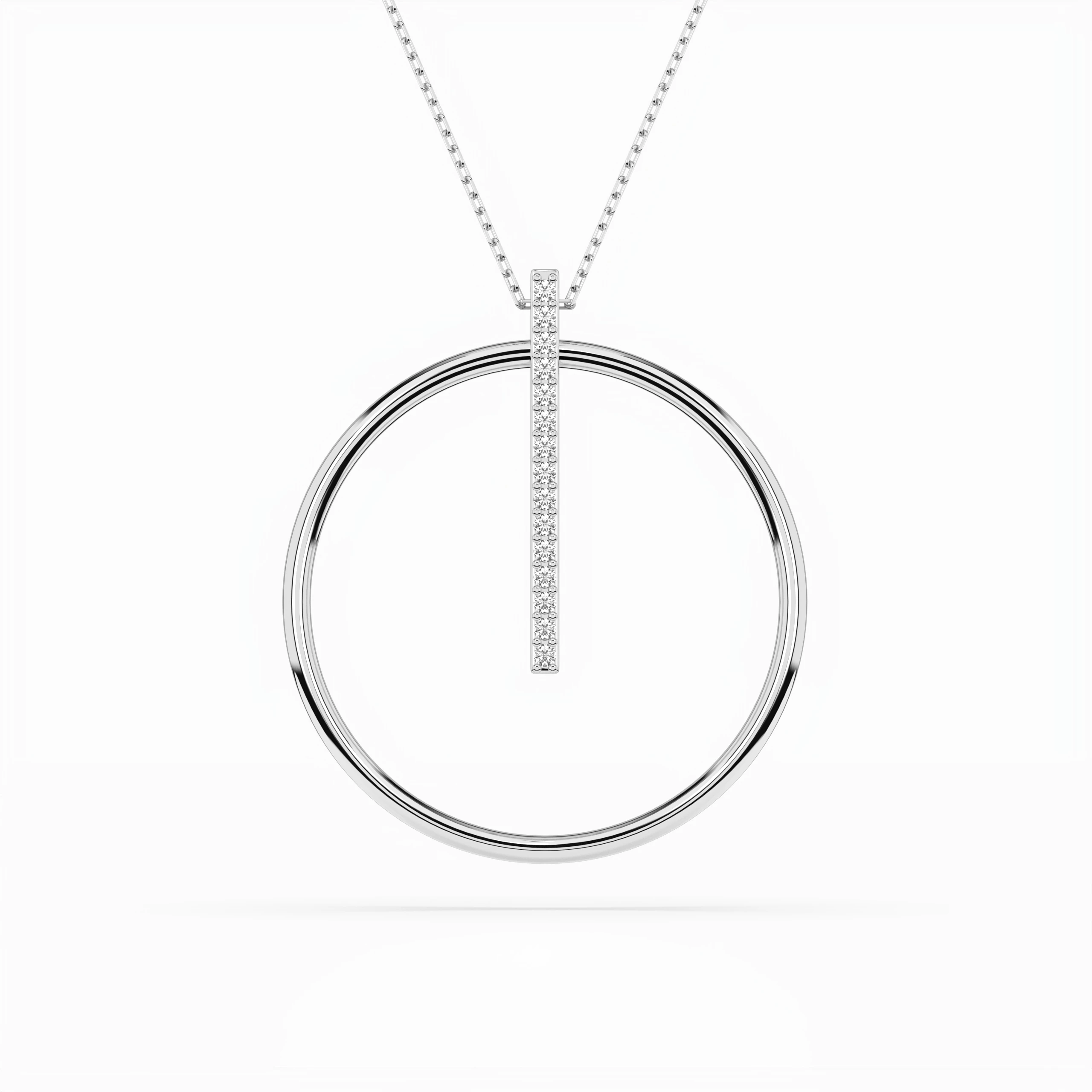 Collier Apparat Unique Minimalisme ronde 0,09 ct — vue 1