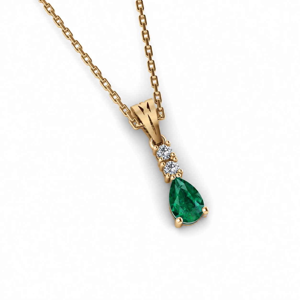 Collier Écrin Sublime Pierre Précieuse poire 0,33 ct — vue 8