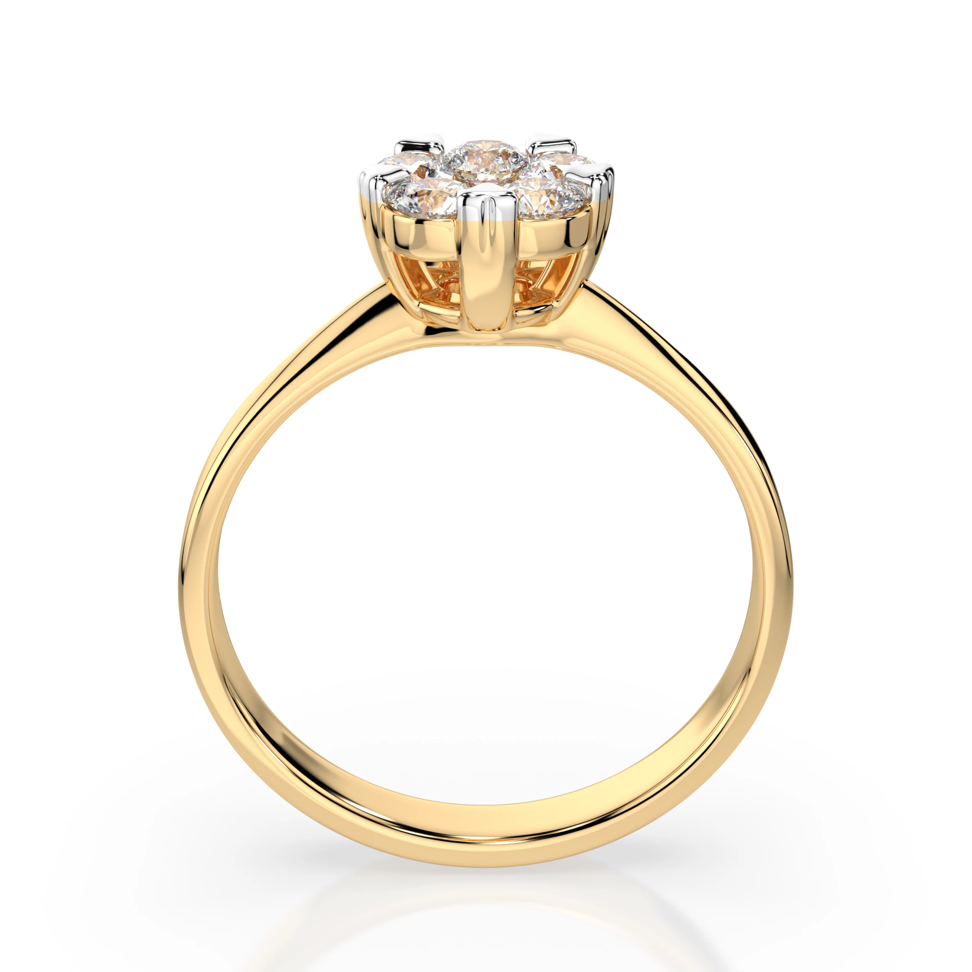 Bague Nuit de Diamants Illusion ronde 0,15 ct — vue 5
