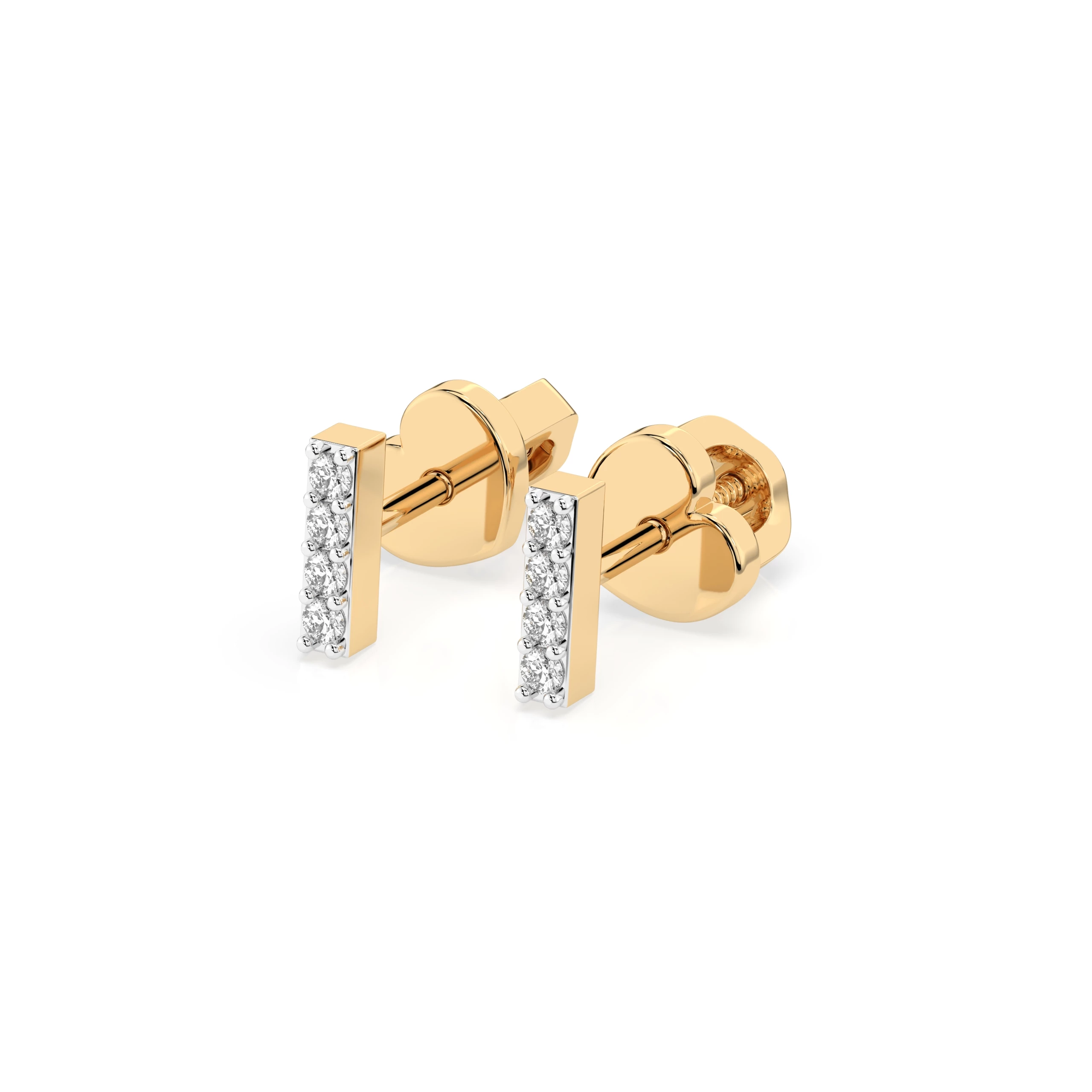 Boucles d'oreilles Secret Parisien Minimalisme ronde 0,08 ct — vue 6