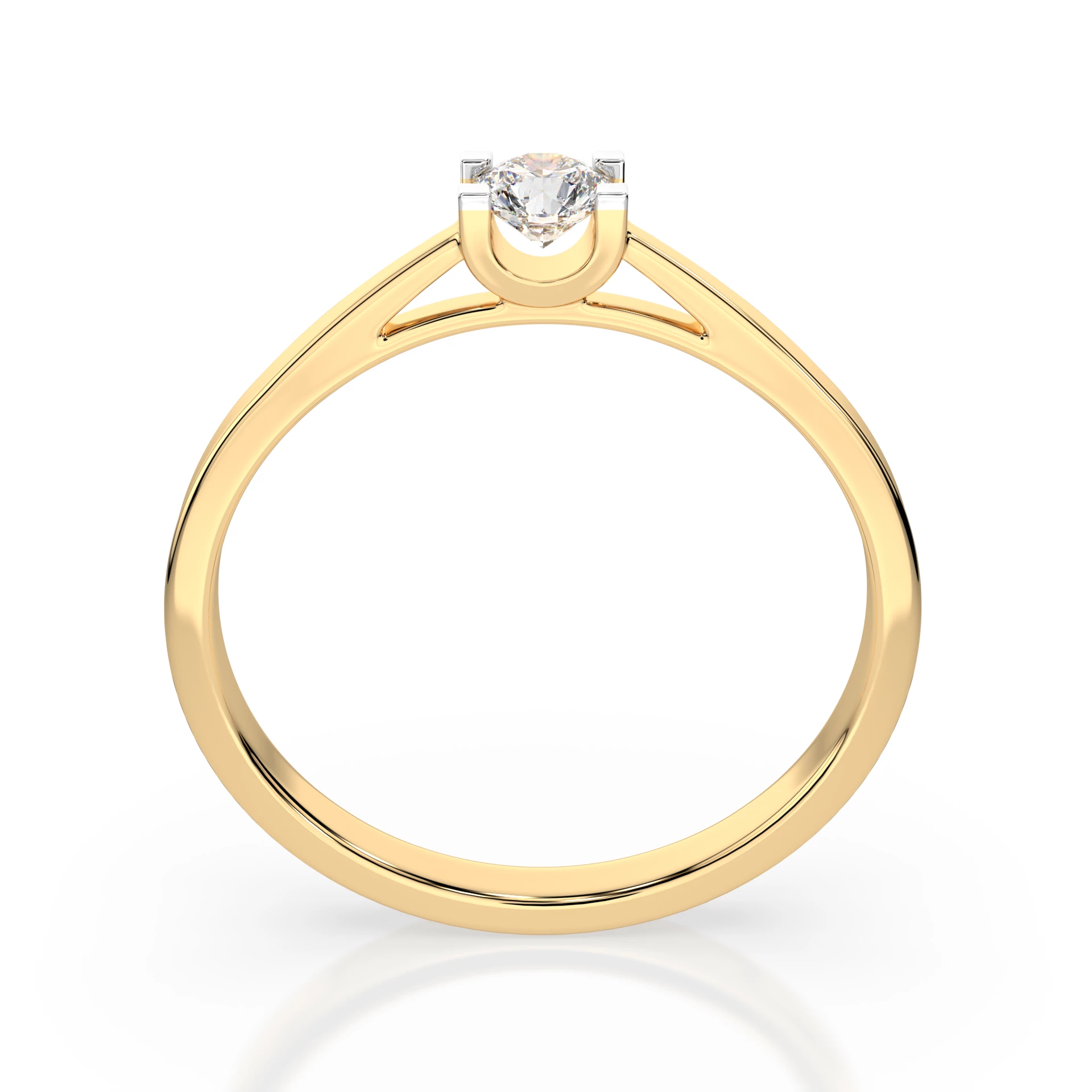 Bague Héritage Précieux Solitaire ronde 0,15 ct · 3,4 mm — vue 5