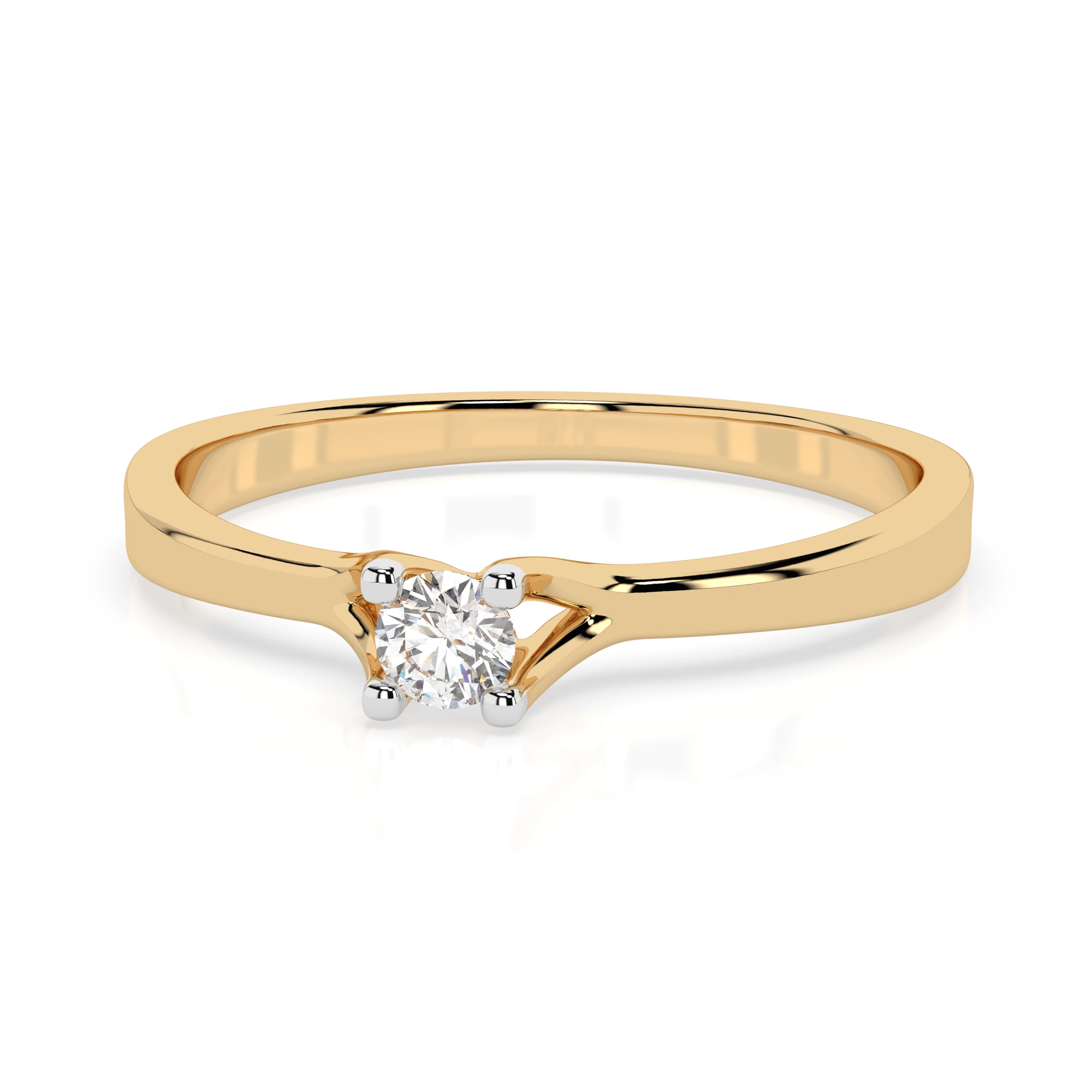 Bague Palais Doré Solitaire ronde 0,06 ct · 2,5 mm — vue 6