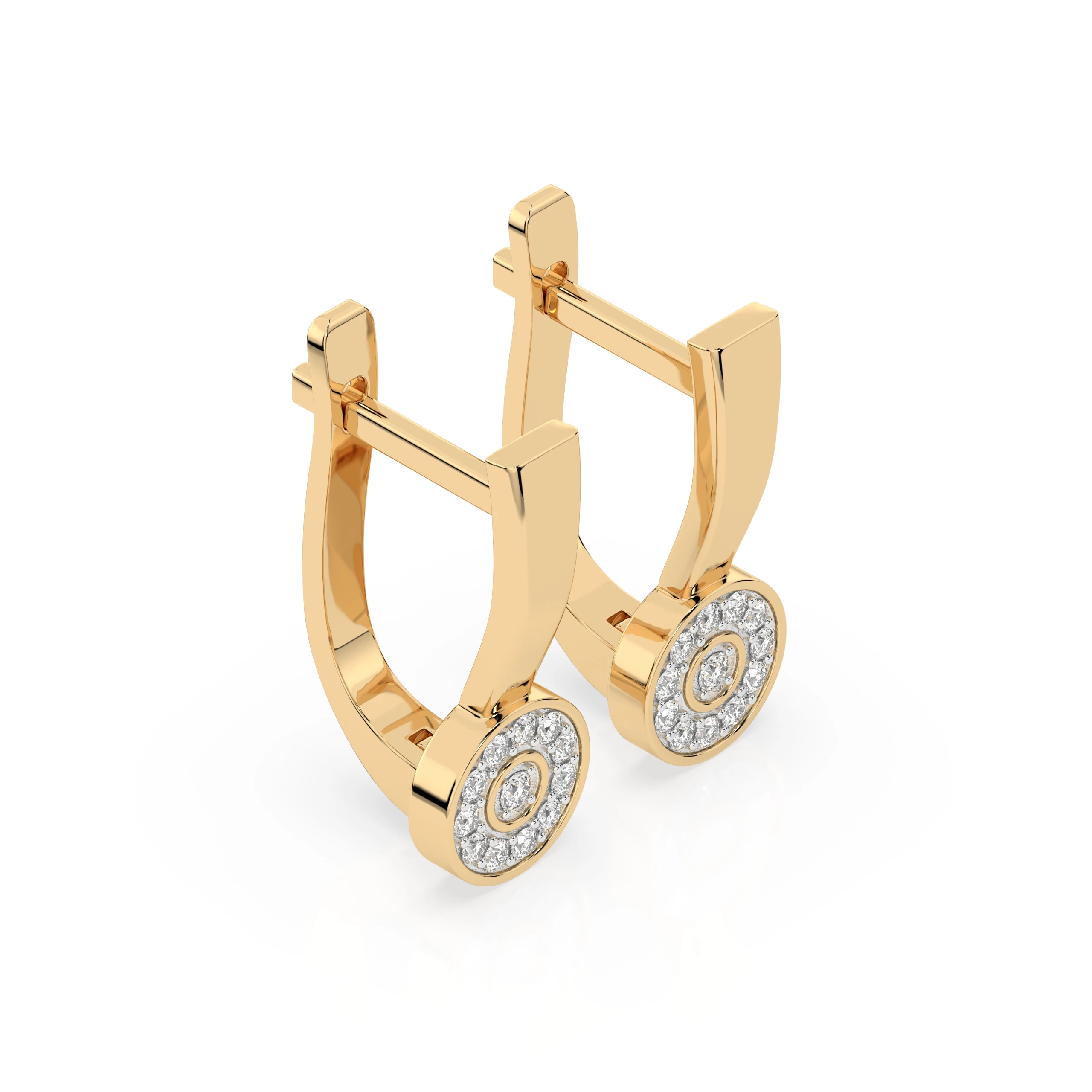 Boucles d'oreilles Voie Lactée Sublime Illusion ronde 0,02 ct — vue 5