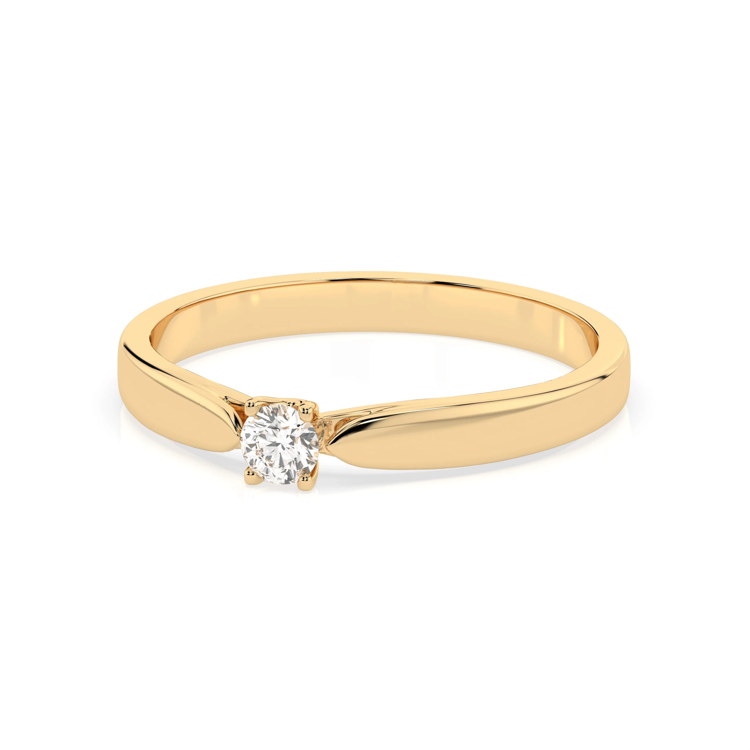 Bague Grandeur Royale Solitaire ronde 0,08 ct · 2,7 mm — vue 6