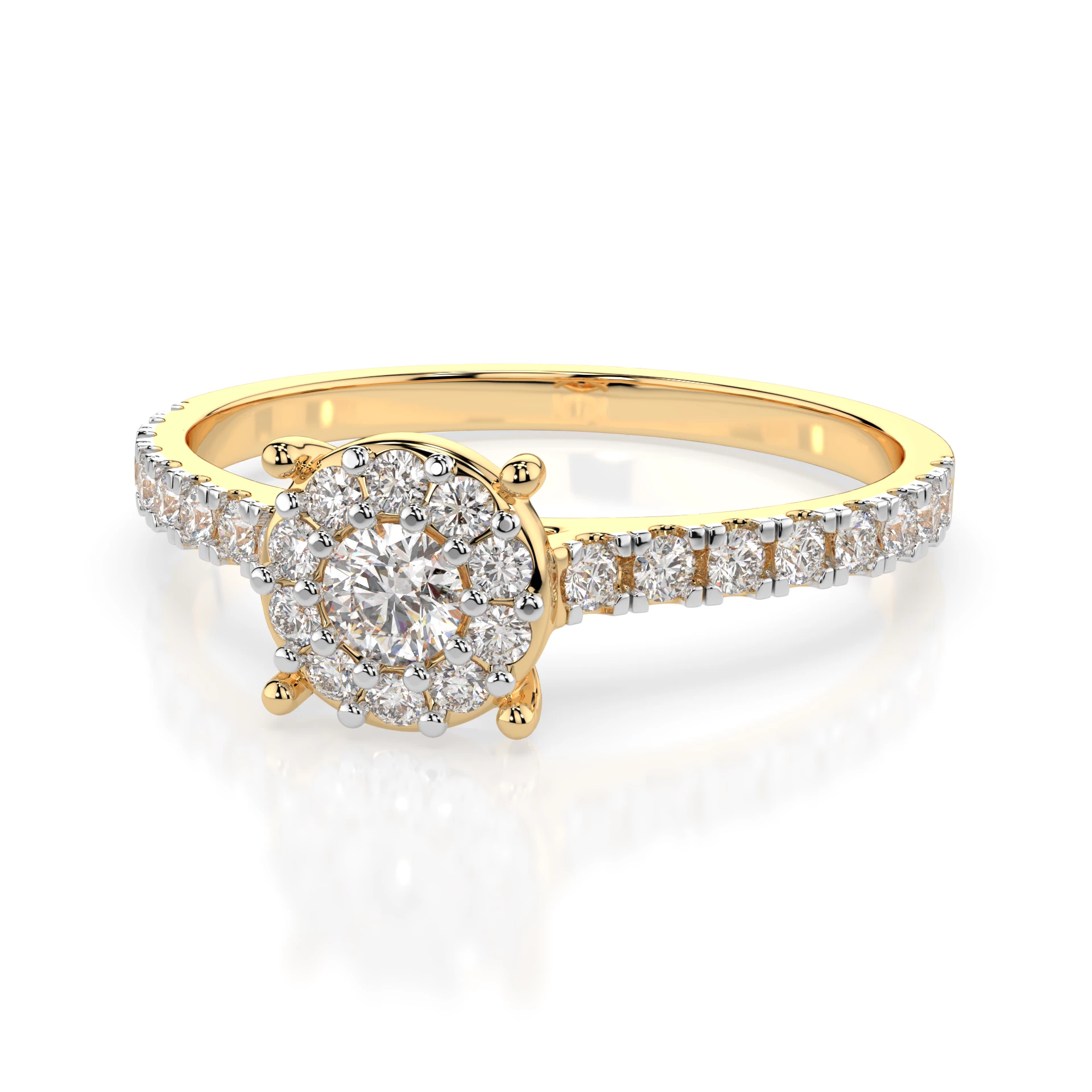 Bague Destinée Solitaire Éternité ronde 0,06 ct · 2,5 mm — vue 6