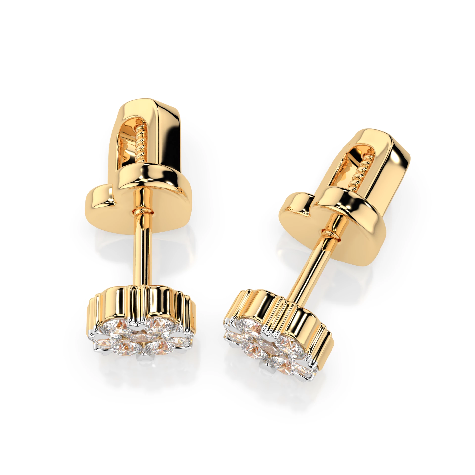 Boucles d'oreilles Mirage Sublime Illusion ronde 0,06 ct — vue 5