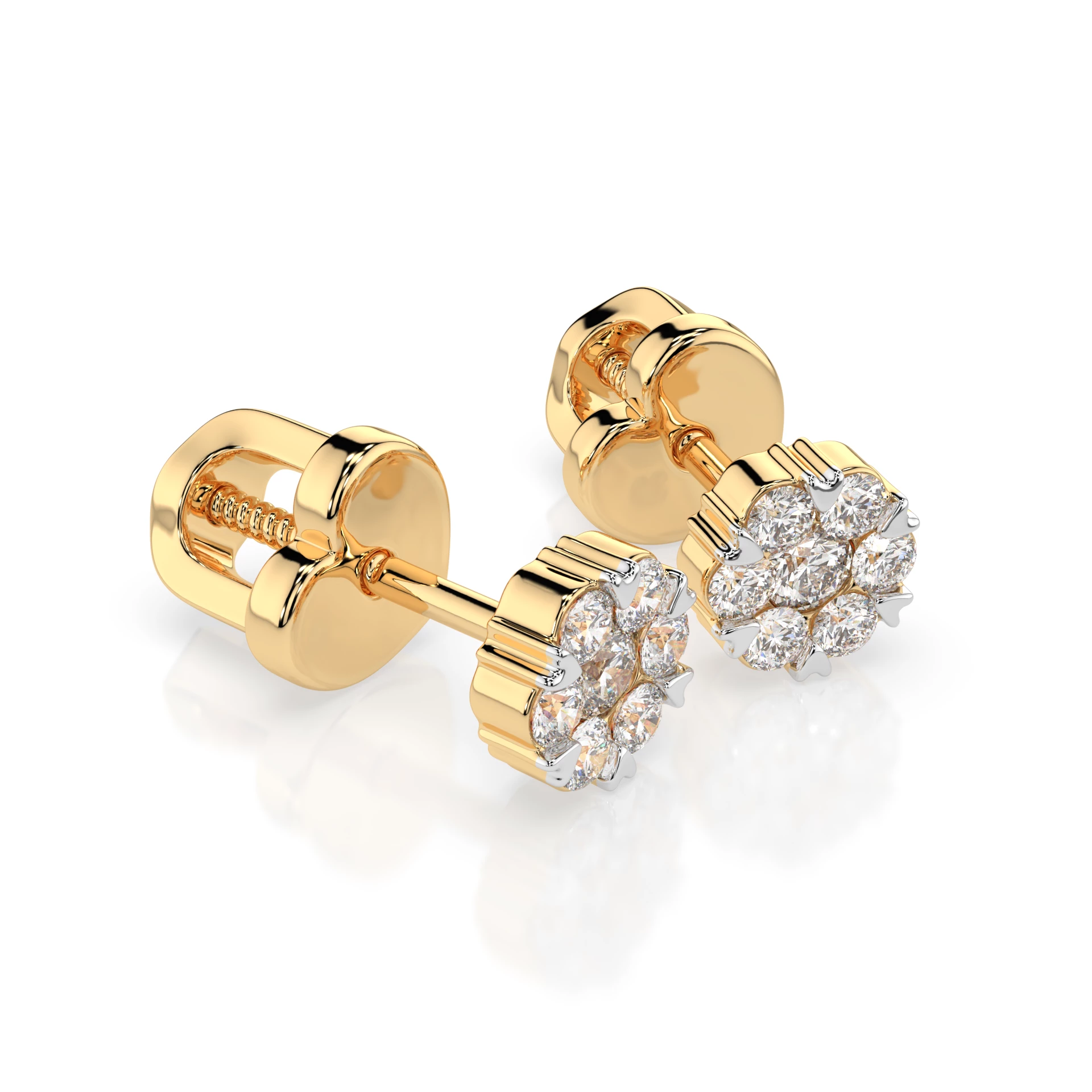 Boucles d'oreilles Mirage Sublime Illusion ronde 0,06 ct — vue 6