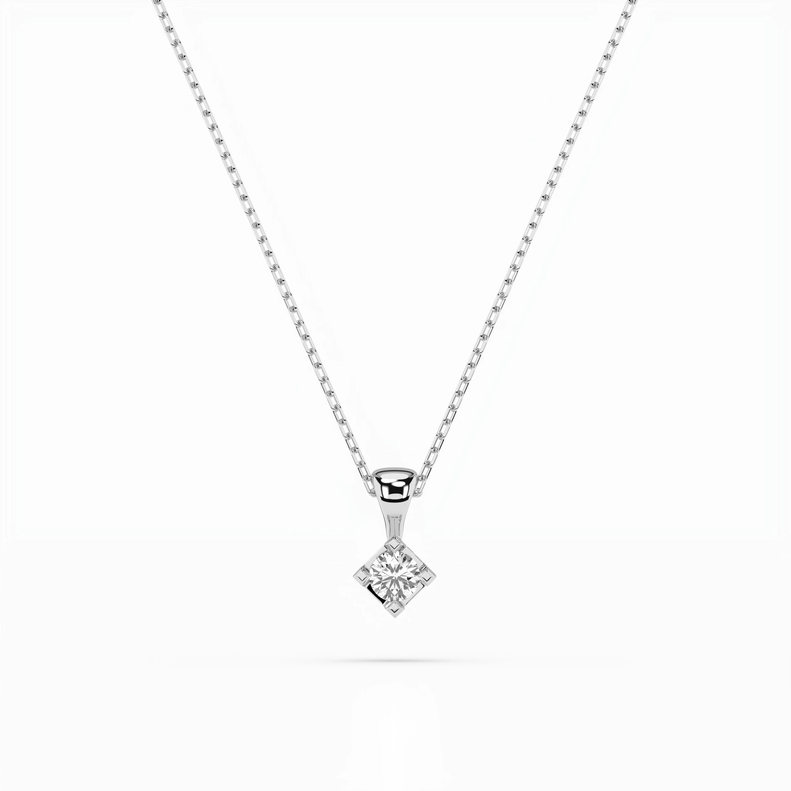 Collier Mirage Radieux Solitaire ronde 0,08 ct · 2,7 mm — vue 1