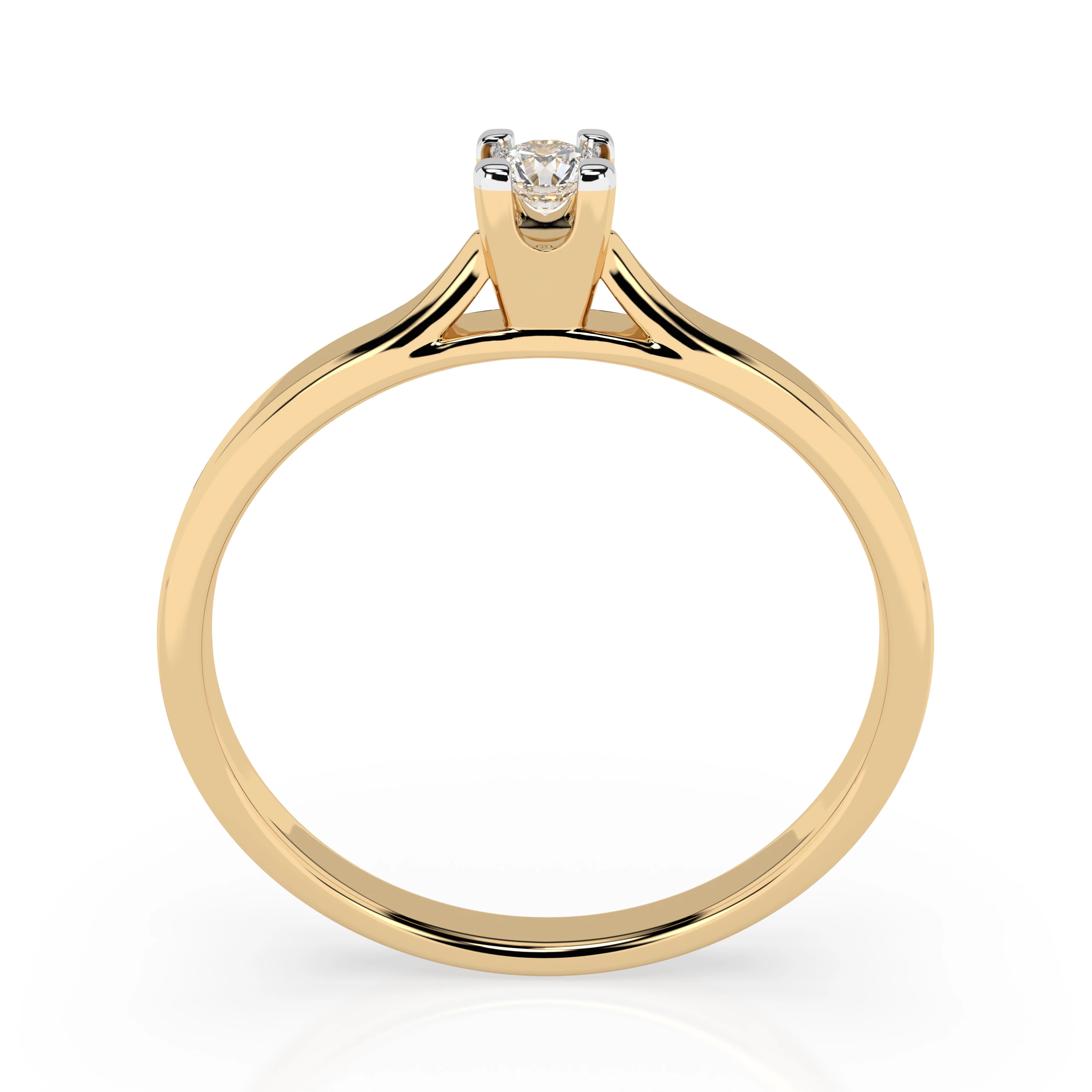 Bague Grandeur Majestueuse Solitaire ronde 0,06 ct · 2,5 mm — vue 5
