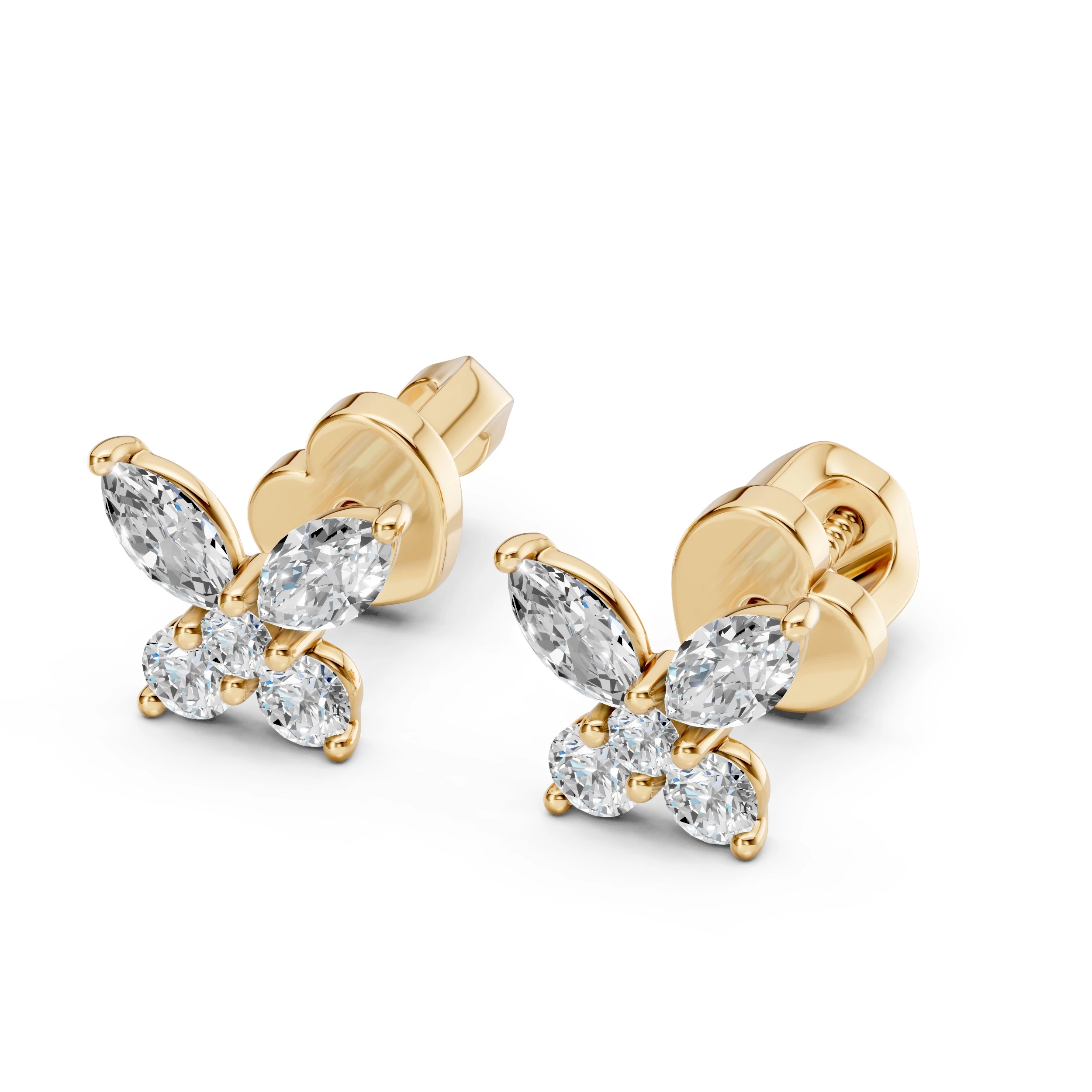 Boucles d'oreilles Lumière Mystérieuse Illusion marquise 0,4 ct — vue 6