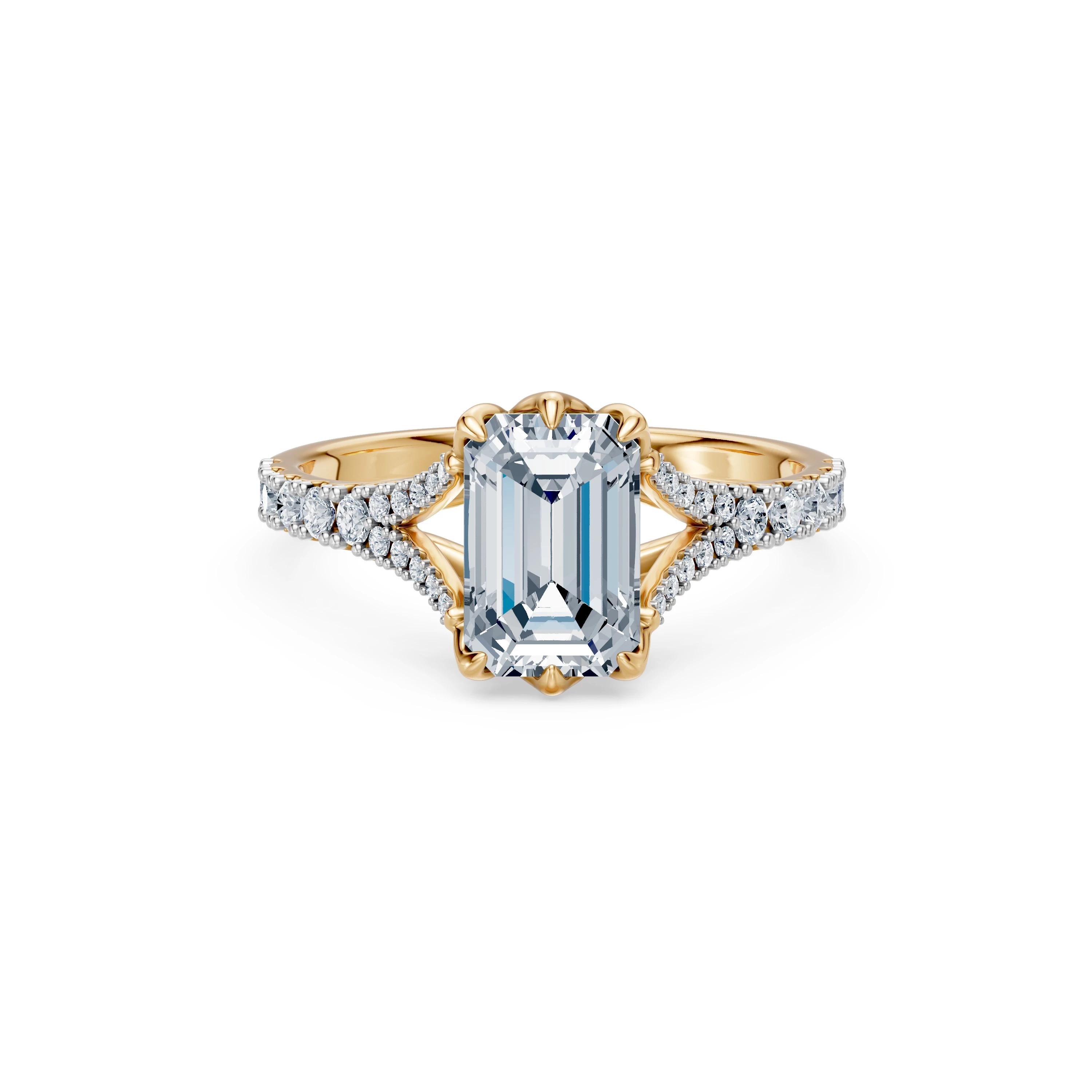 Bague Éclat Intemporel Solitaire Éternité émeraude 2 ct · 2,0 mm — vue 6