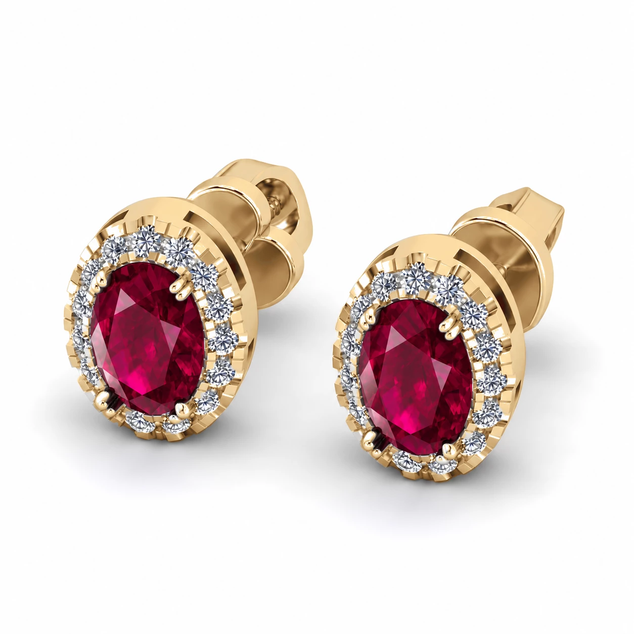 Boucles d'oreilles Douceur Éblouissante Pierre Précieuse ovale 1,26 ct — vue 9