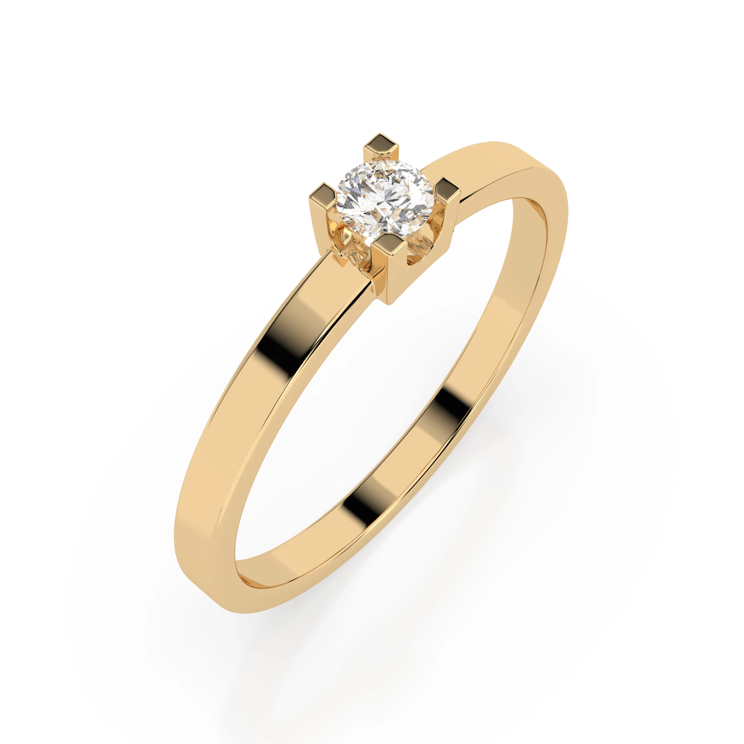 Bague Noblesse Royale Solitaire ronde 0,1 ct · 3,0 mm — vue 4