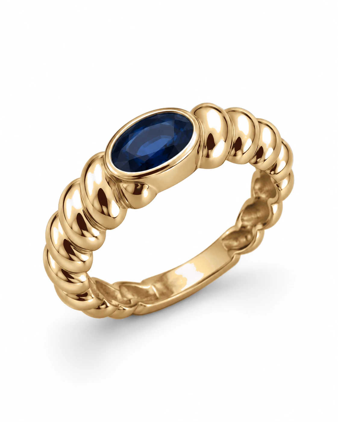 Bague Firmament Lumineux Pierre Précieuse ovale 0,56 ct — vue 7