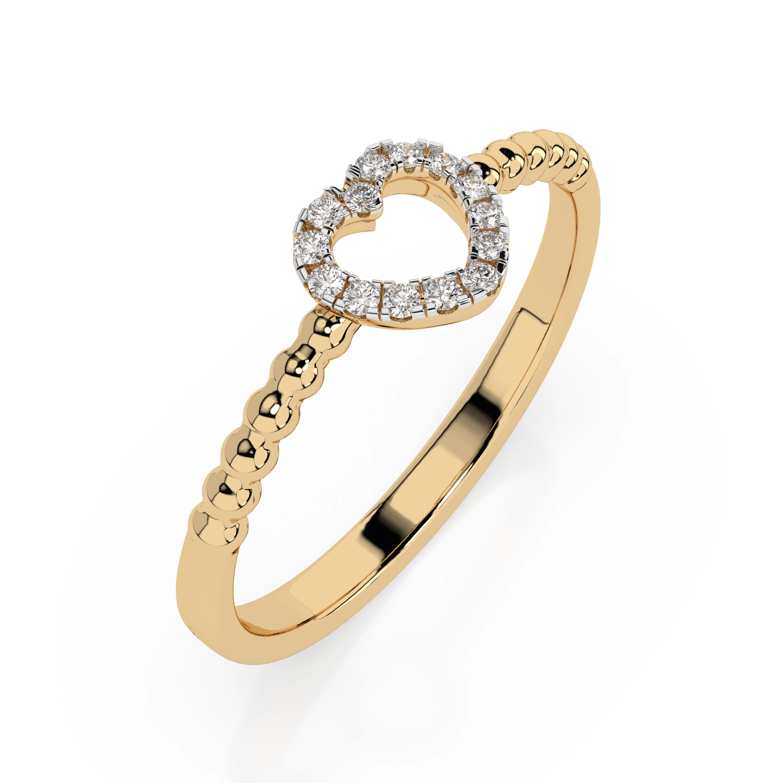 Bague La Somptueuse Minimalisme ronde 0,07 ct — vue 4