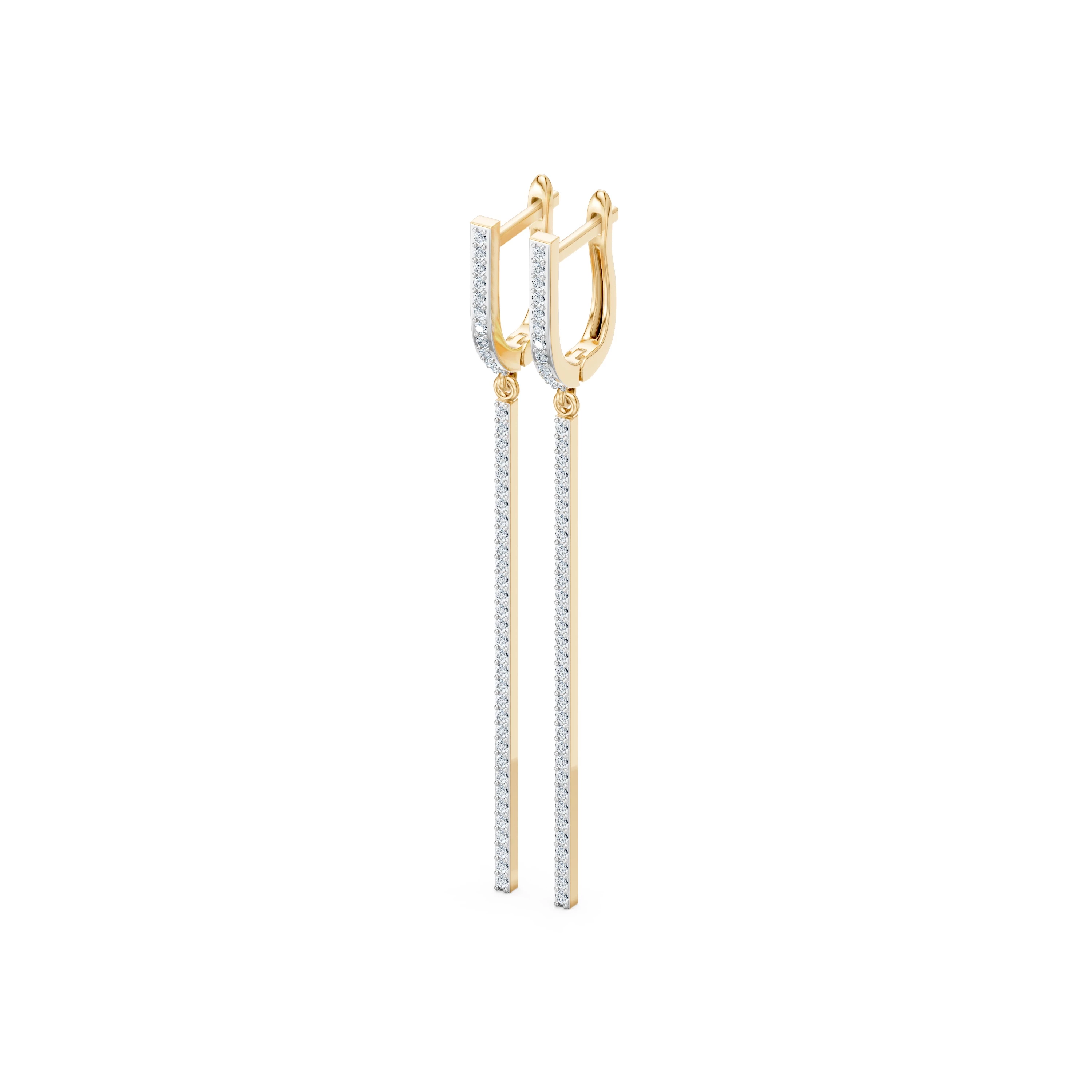 Boucles d'oreilles Raffinement Précieux Minimalisme 0,01 ct — vue 6