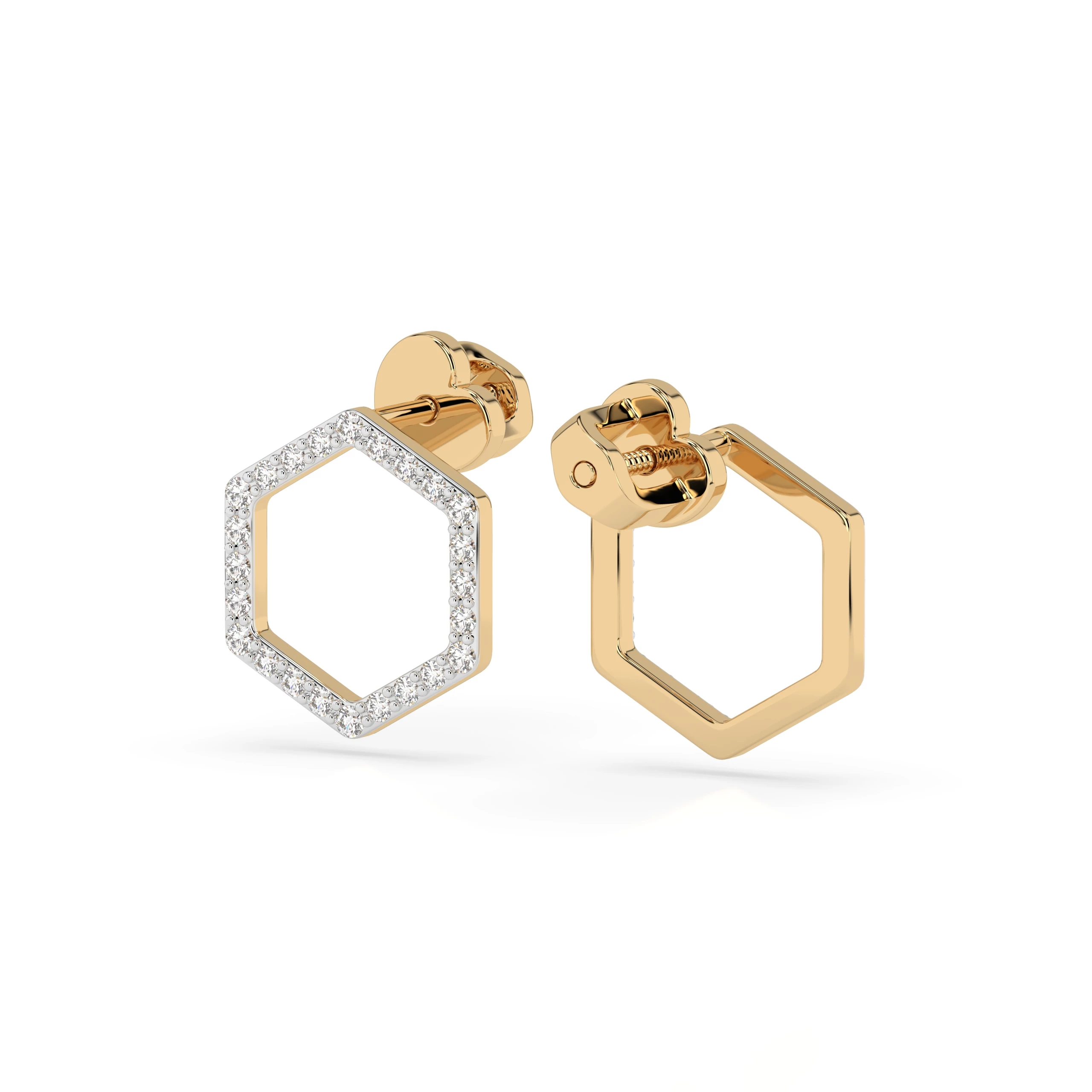 Boucles d'oreilles Aube Rare Minimalisme ronde 0,29 ct — vue 6