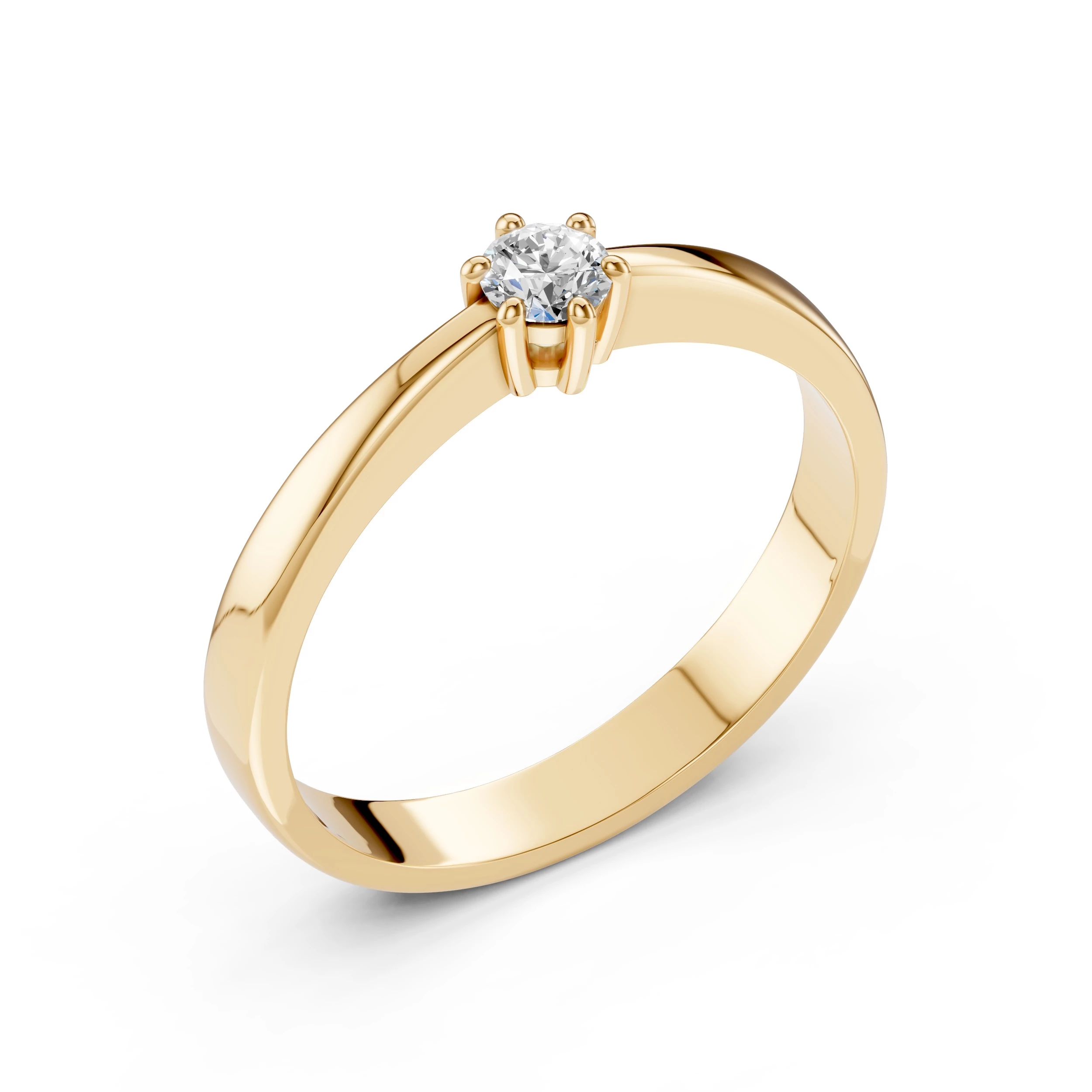 Bague Écrin Somptueux Solitaire ronde 0,15 ct · 3,4 mm — vue 4