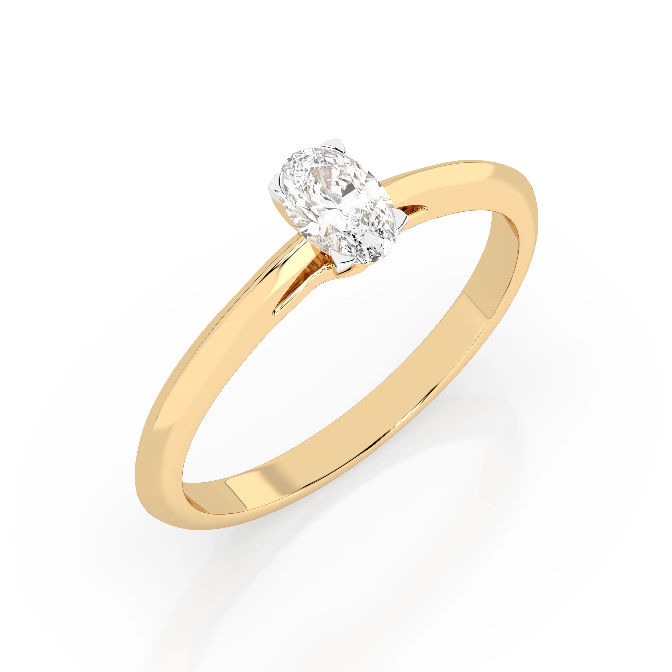 Bague Héritage Radieux Solitaire ovale 0,3 ct — vue 4
