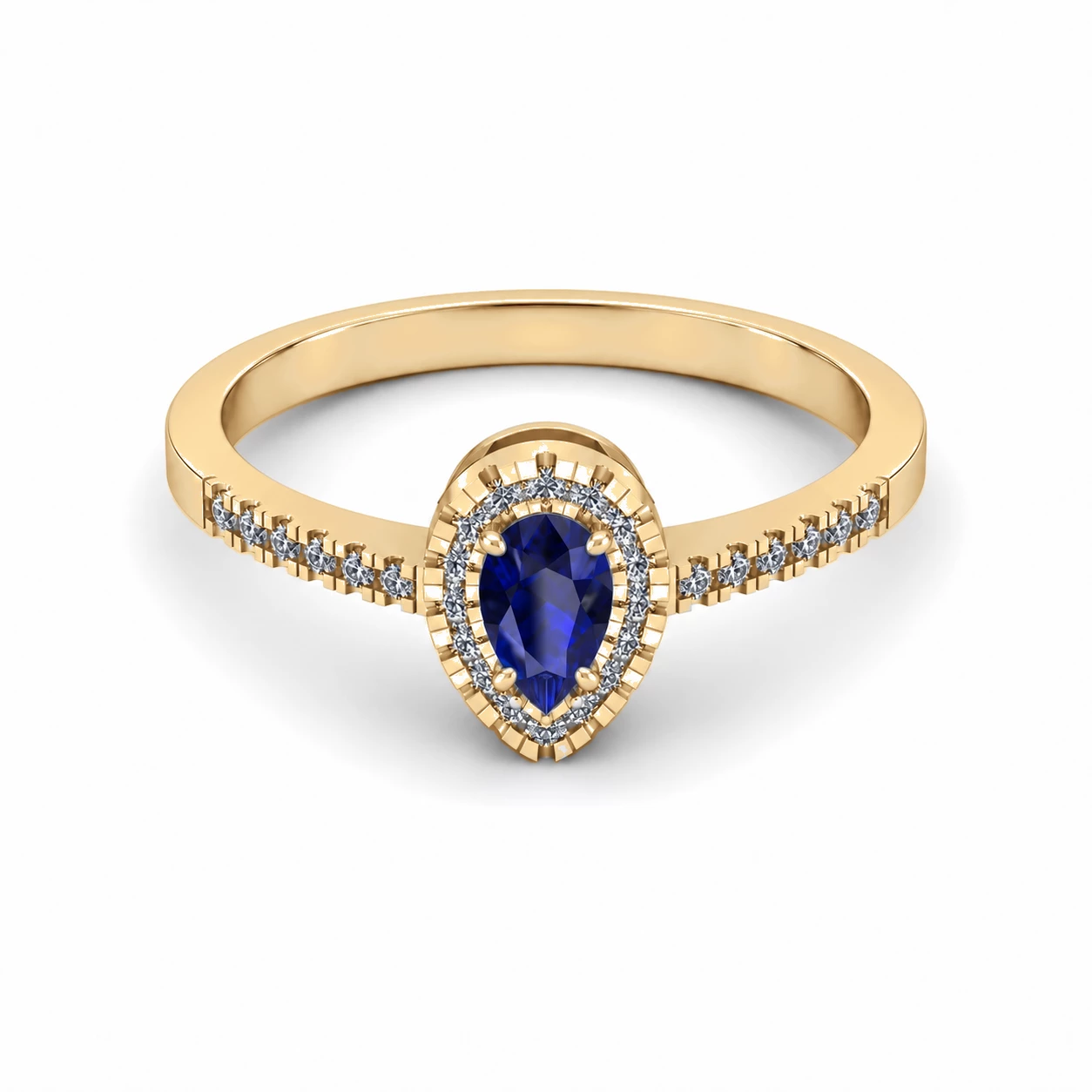 Bague Horizon Sublime Pierre Précieuse poire 0,23 ct — vue 6