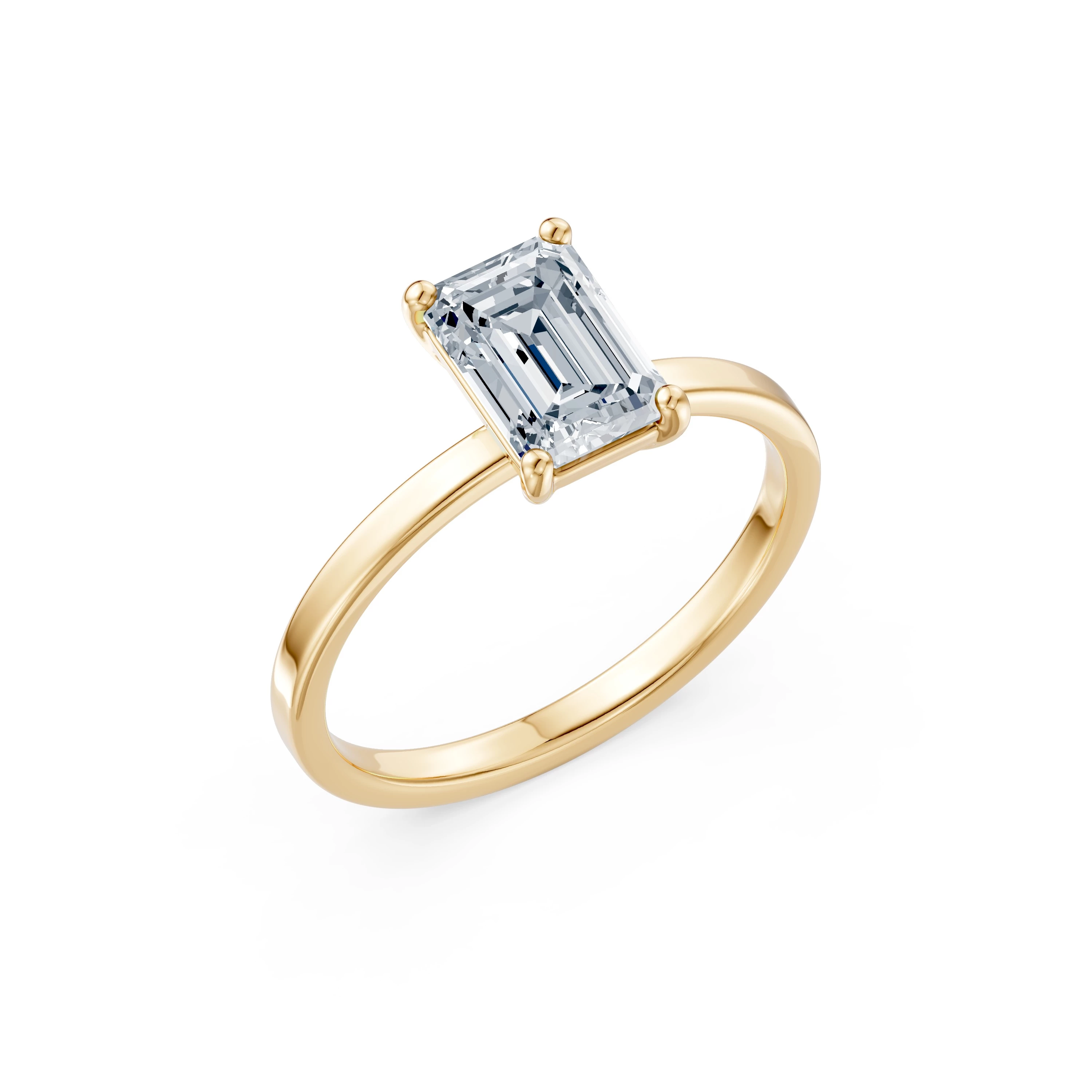 Bague Apparat Suprême Solitaire émeraude 1,5 ct · 1,5 mm — vue 4