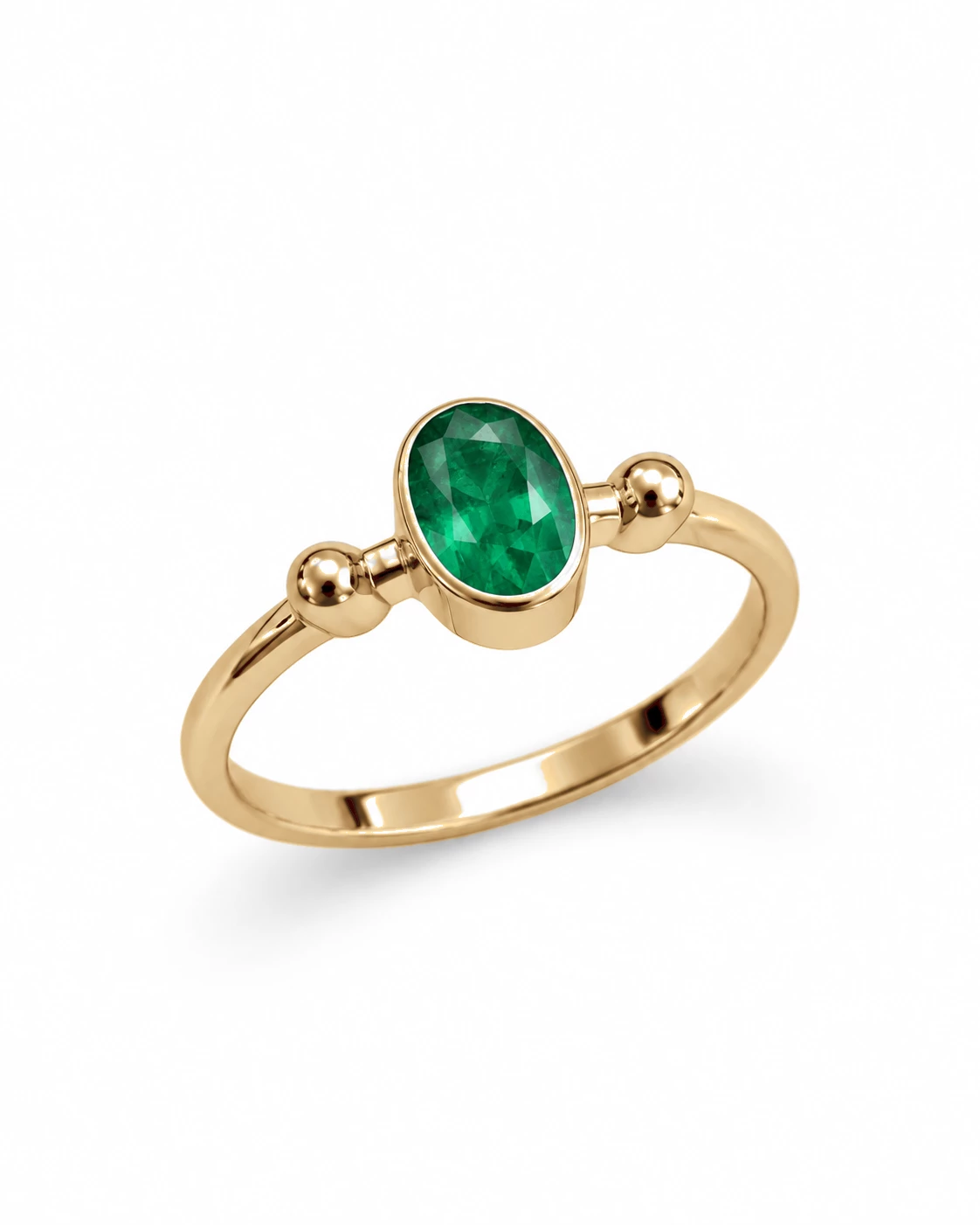 Bague Couronne Rayonnante Pierre Précieuse 0,42 ct — vue 7