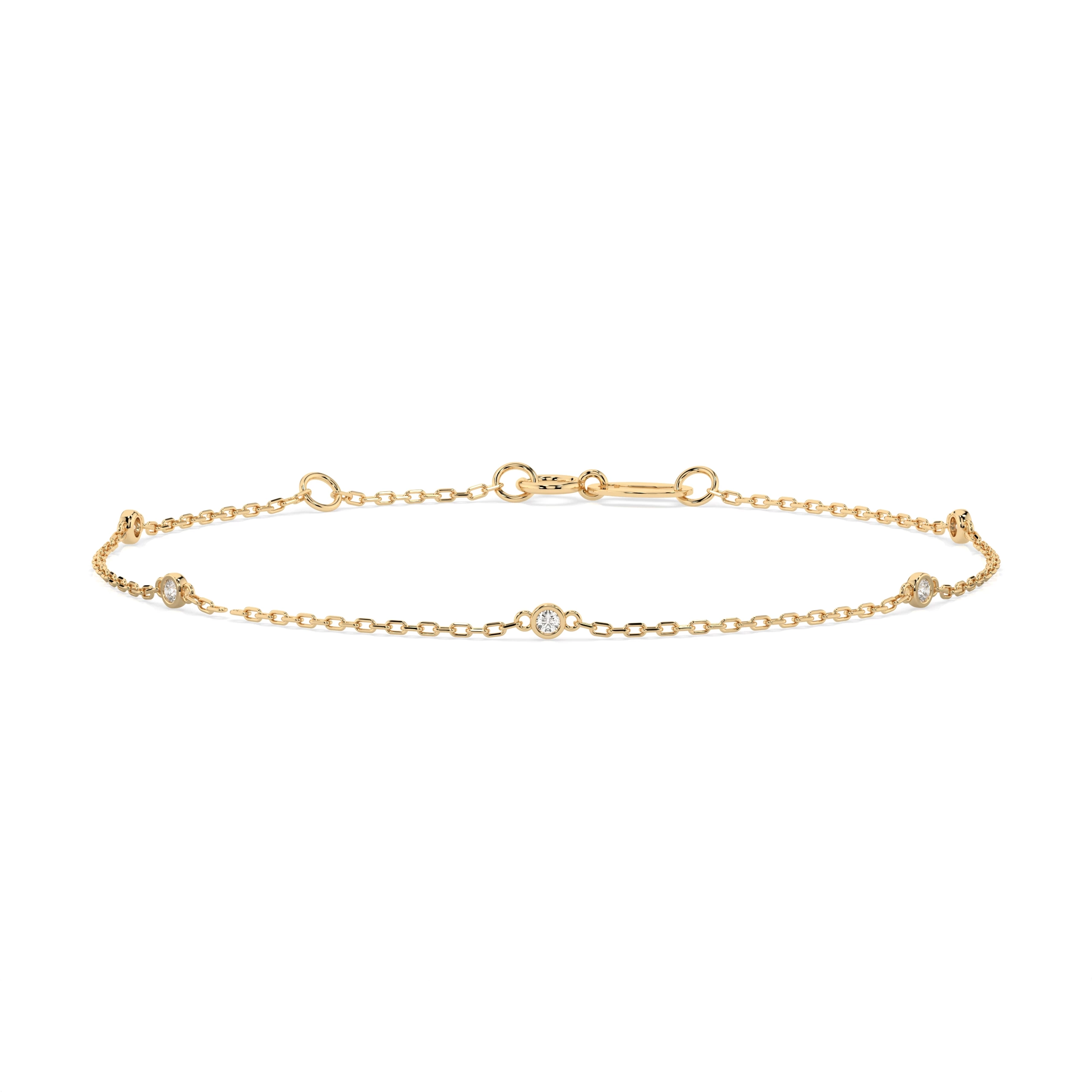 Bracelet Raffinement Raffiné Minimalisme ronde 0,07 ct — vue 3