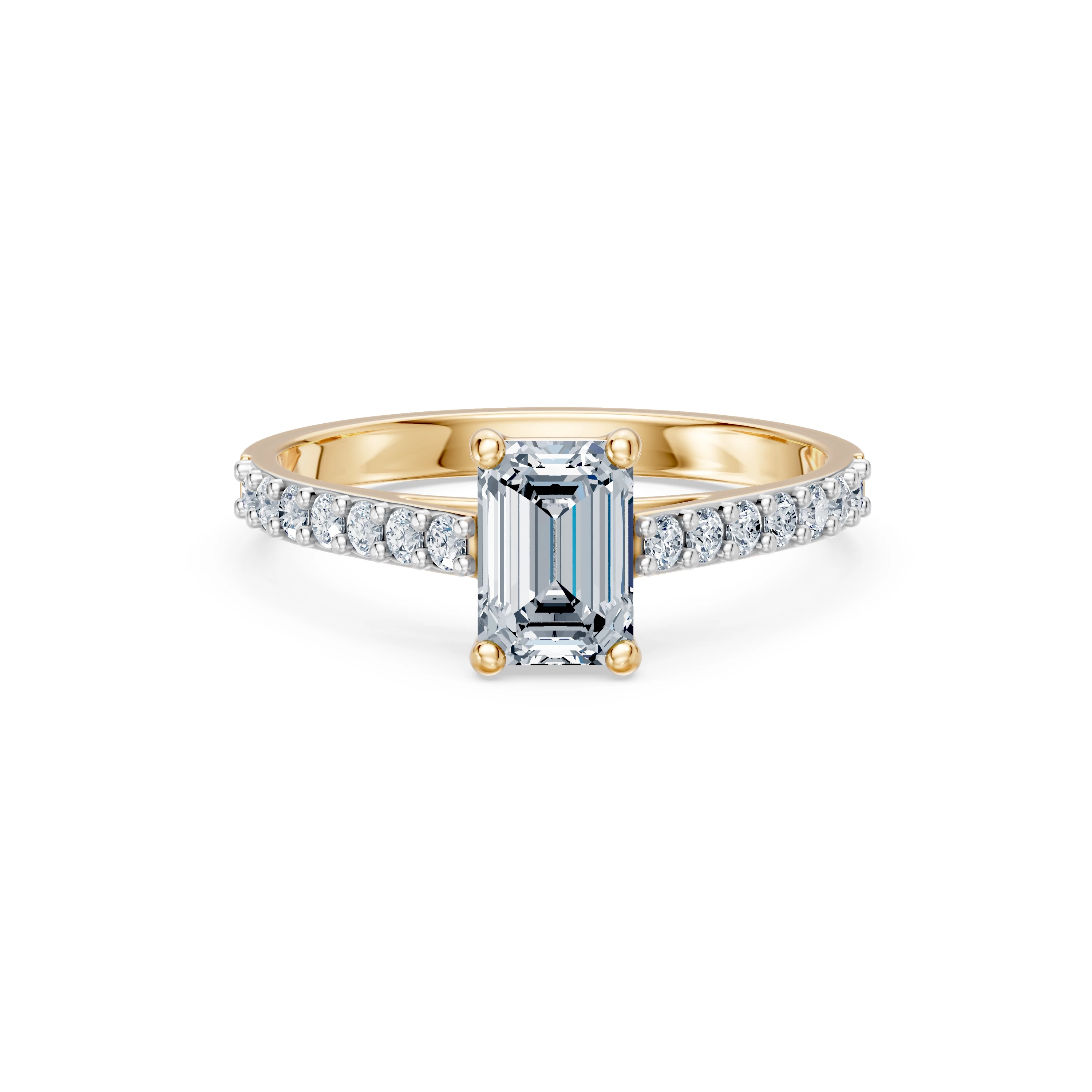 Bague Douceur Précieuse Solitaire Éternité émeraude 1 ct — vue 6