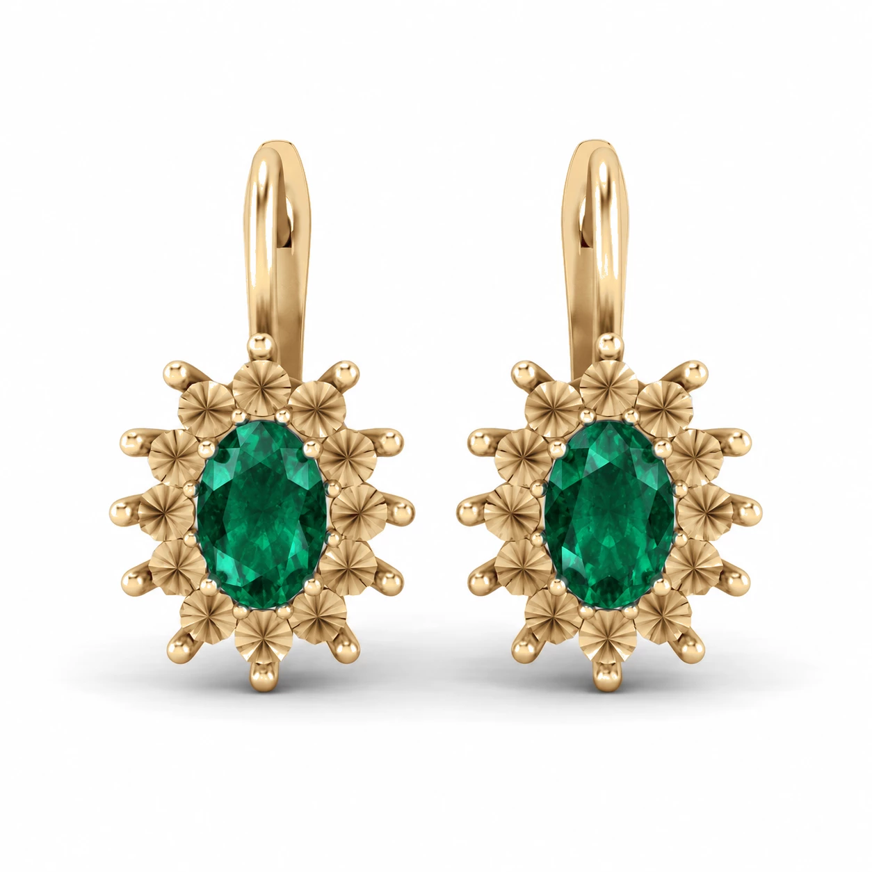 Boucles d'oreilles Impératrice Éternelle Pierre Précieuse ovale 0,84 ct — vue 9