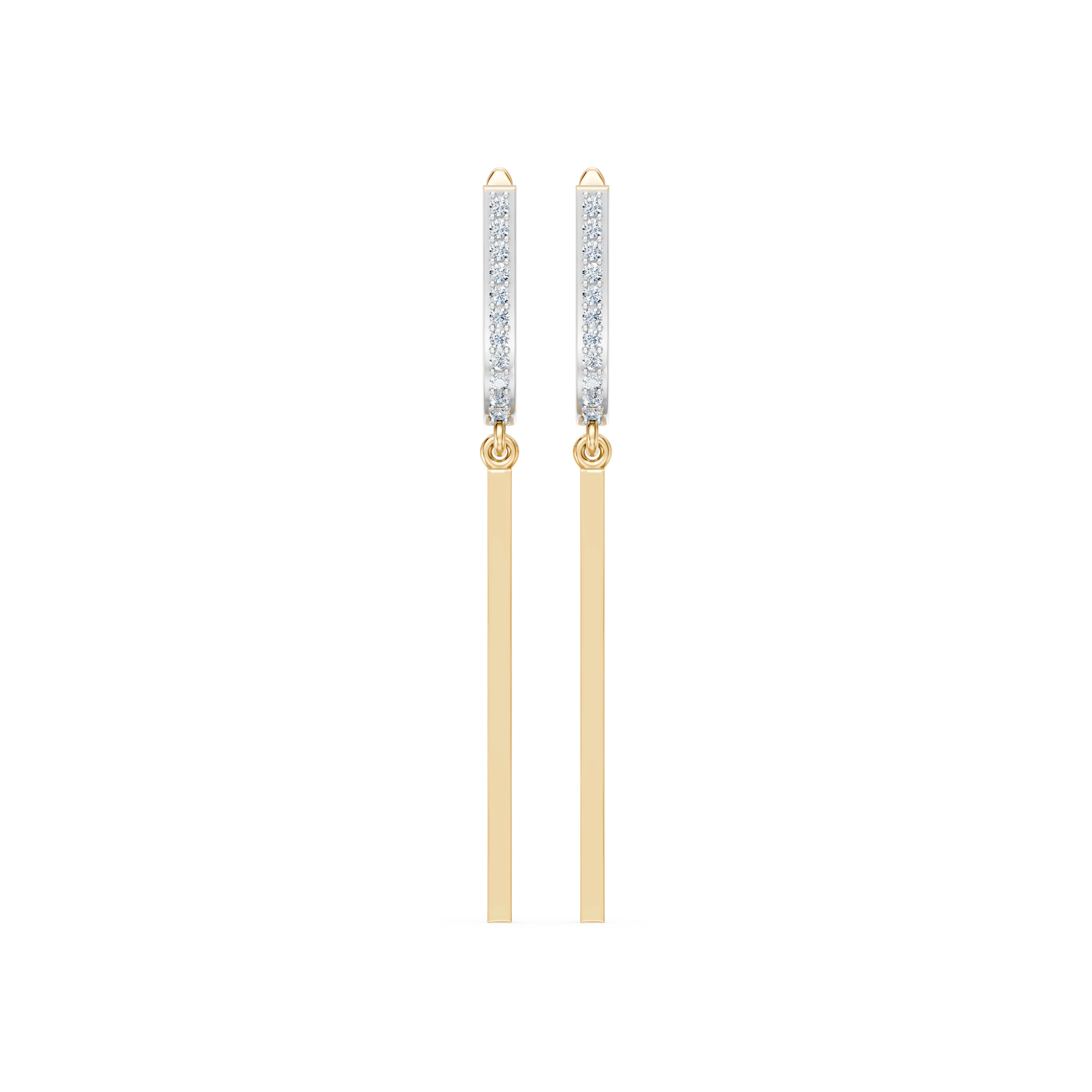 Boucles d'oreilles Le Serment Secret Minimalisme 0,01 ct — vue 4